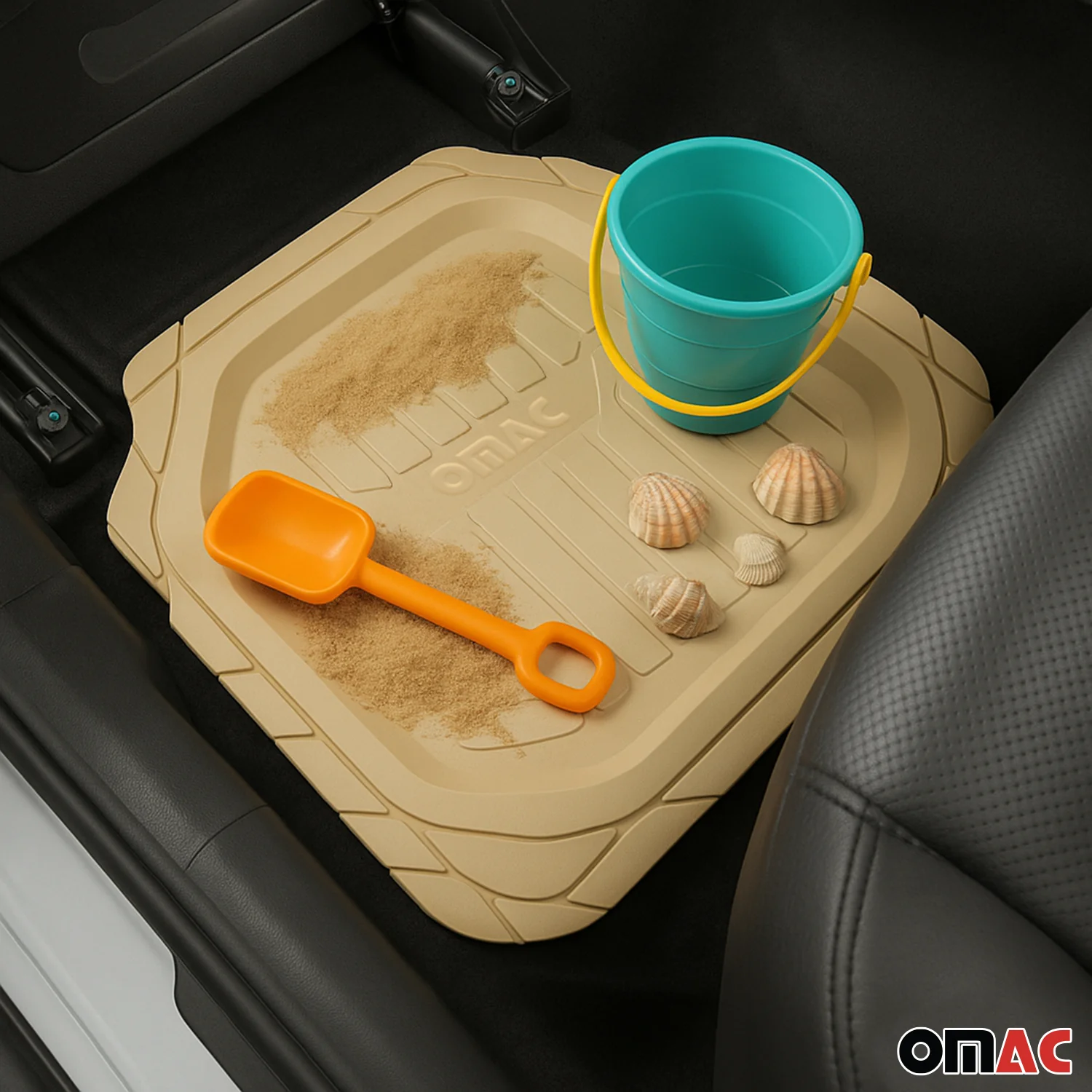2021-2026 MG Marvel R Tapis de Sol Universel de voiture profond antidérapant 4 Pcs Beige - Image 11