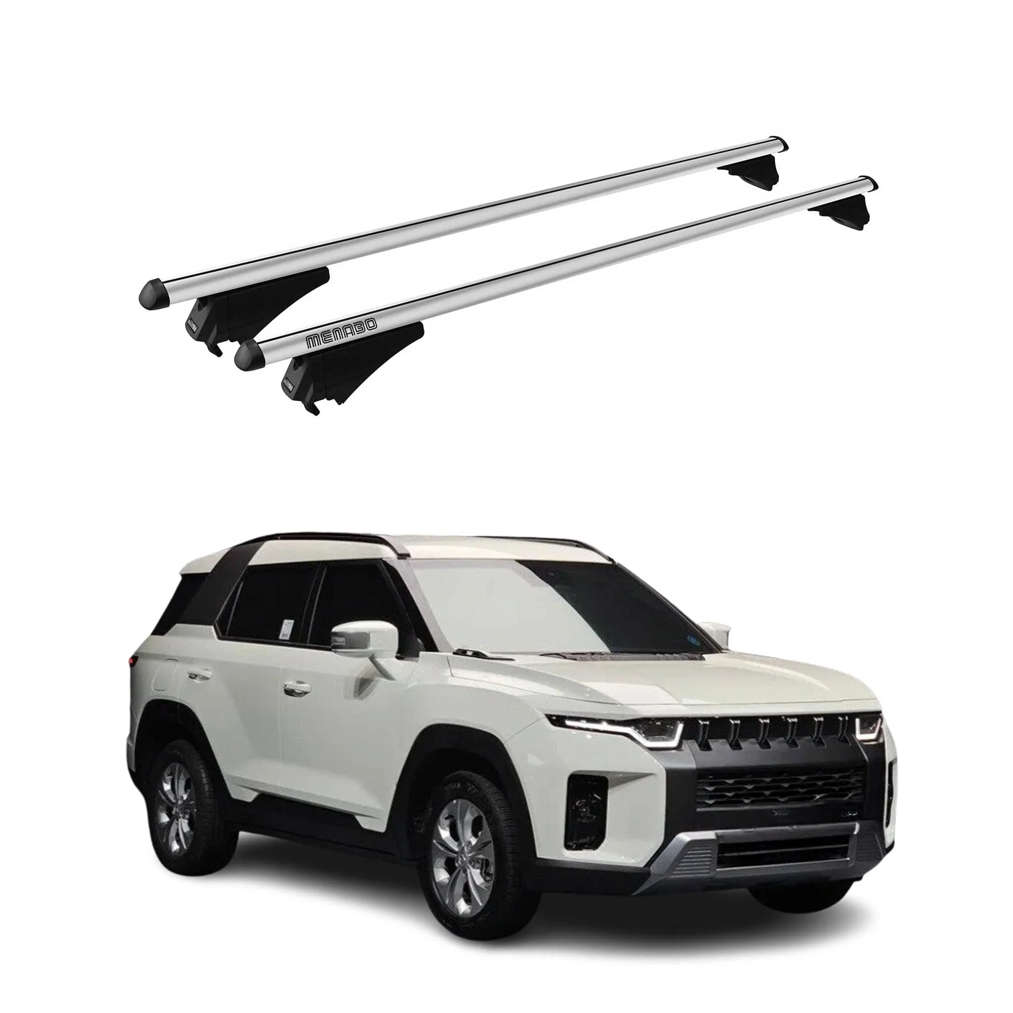 2022-2026 Ssangyong Torres (J100) Tiger Barres de toit transversales Gris