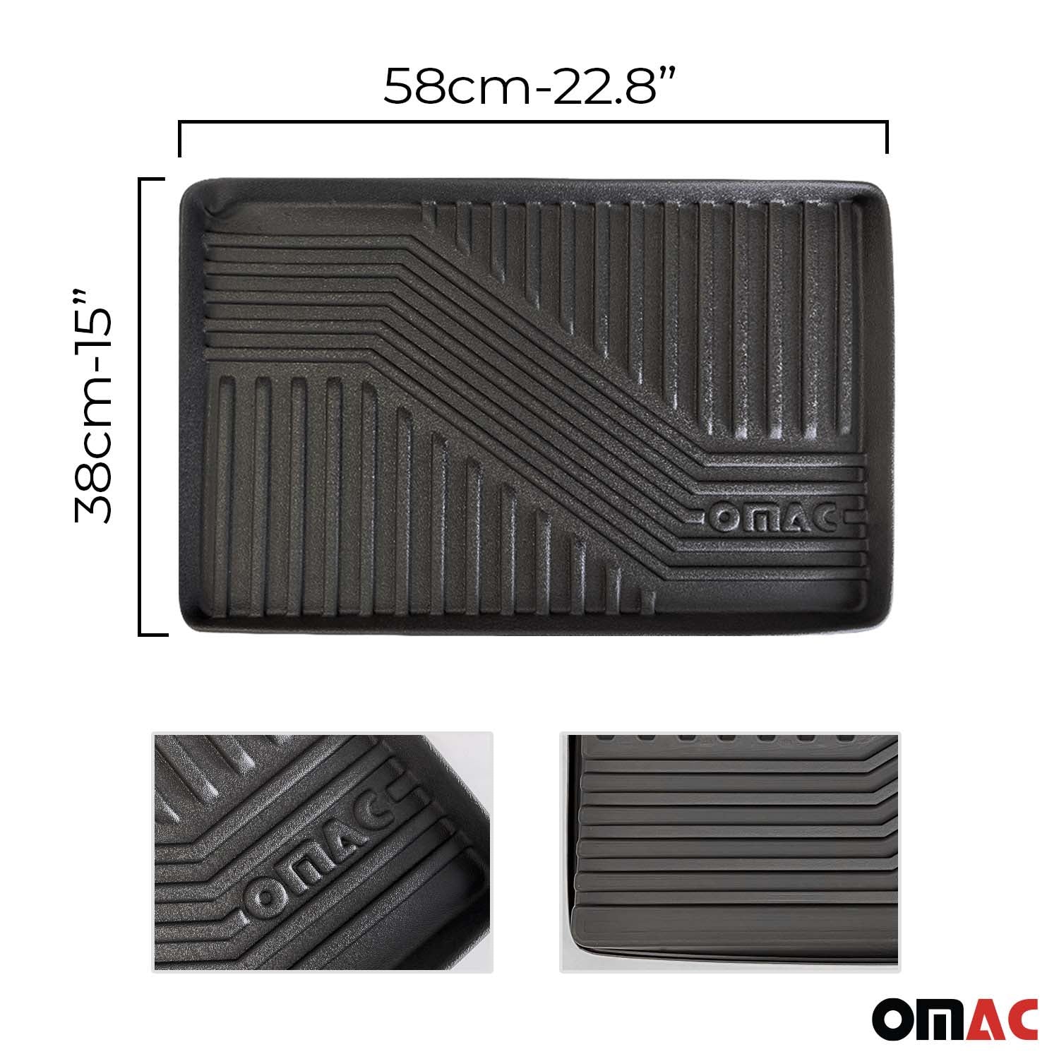 5x OMAC Tapis polyvalent pour cuisine, chaussures, machine à café, gamelle 58x38 - Image 3