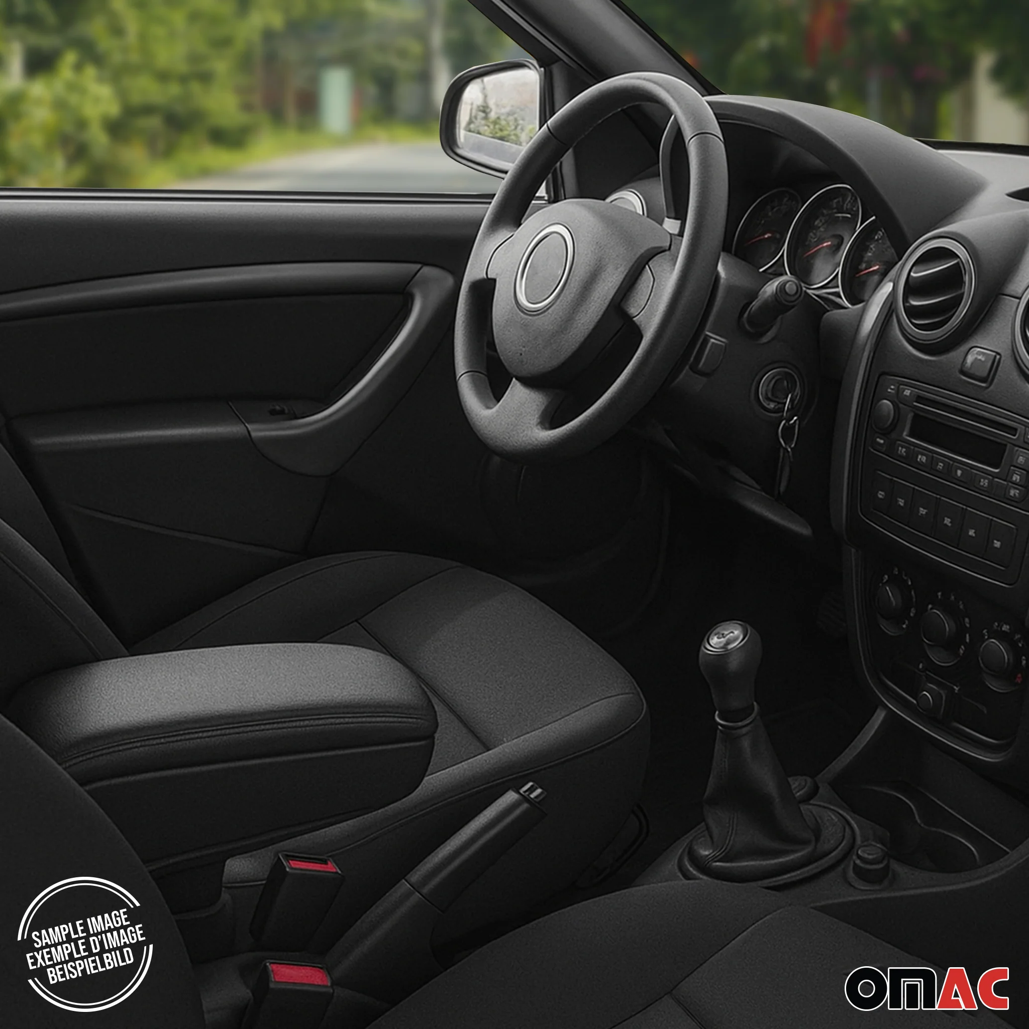 Accoudoir pour Fiat 500 500C 2007-2015 Vinyl Abs Noir - Image 6