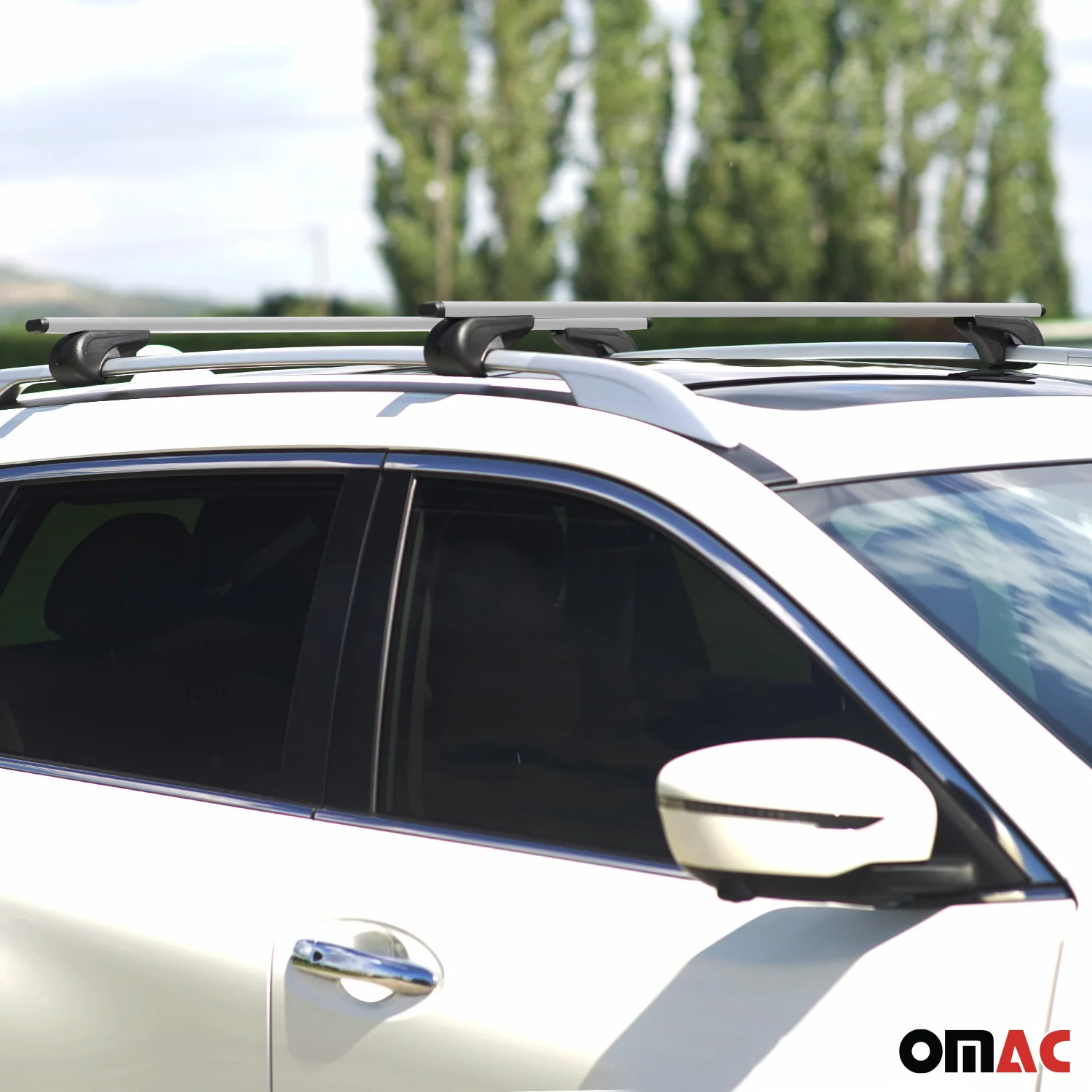 Barres de toit Transversales pour Dacia Logan 2007-2013 Fer Argent - Image 6