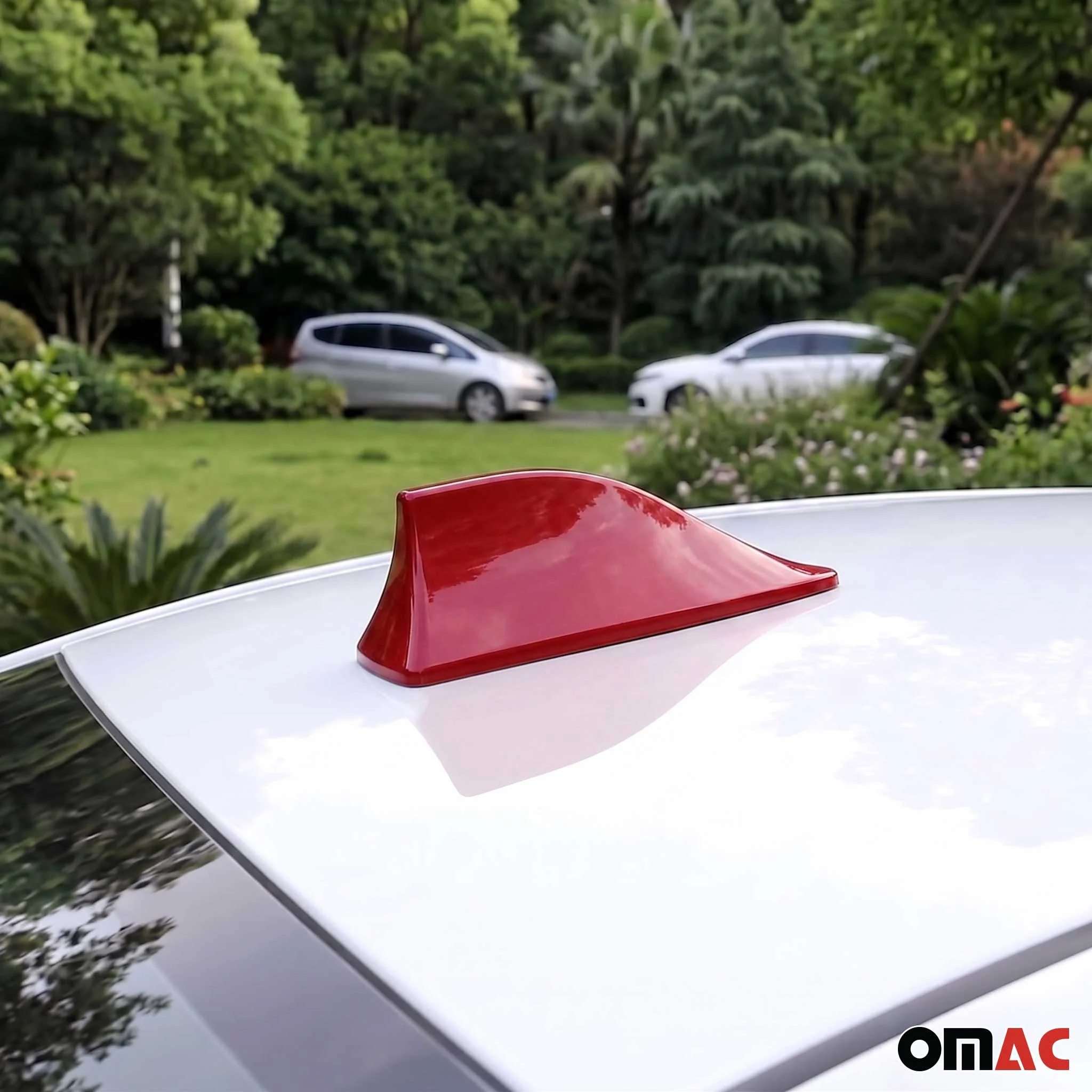 Antenne De Toit Aileron Requin pour Fiat 500 500X 500L Radio AM/FM Rouge - Image 7