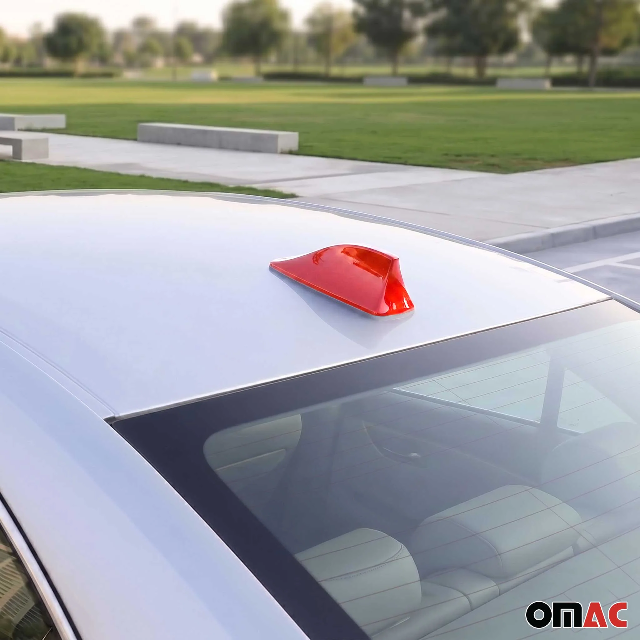 Antenne De Toit Aileron Requin pour Fiat 500 500X 500L Radio AM/FM Rouge - Image 8