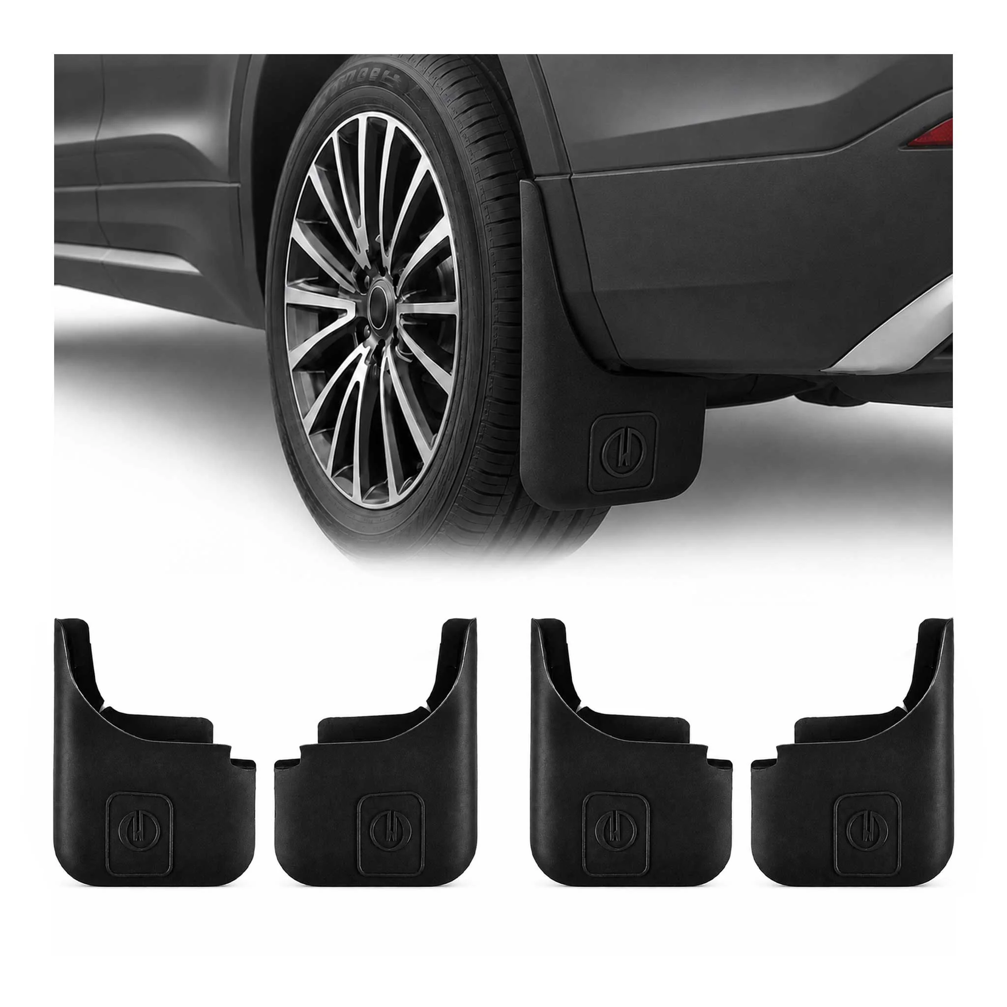 Avant Arrière Bavettes Garde-Boue Universal pour Mazda CX-3 2015-2021 4Pcs Noir