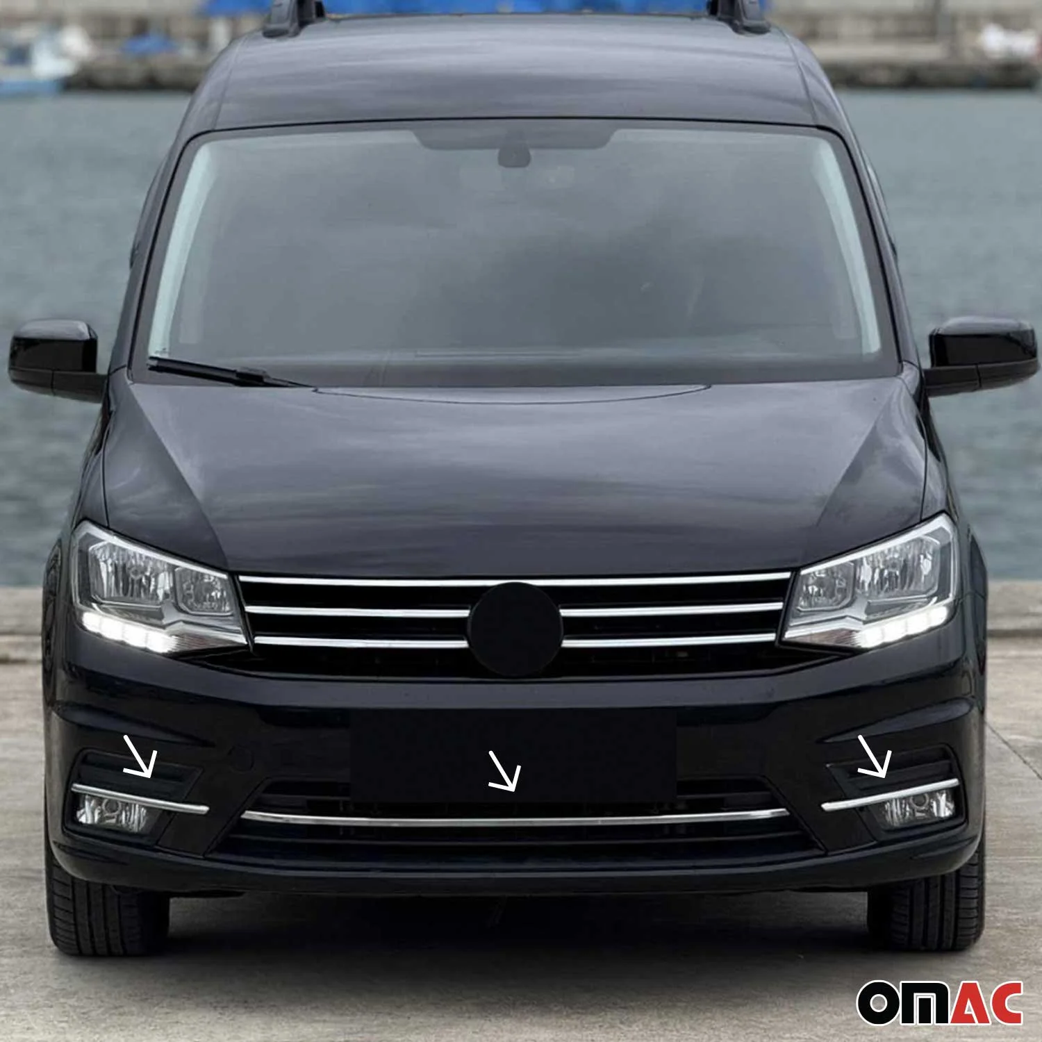 Moulure de Grille de Calandre pour VW Caddy 2015-2021 Chromé 3Pcs - Image 2
