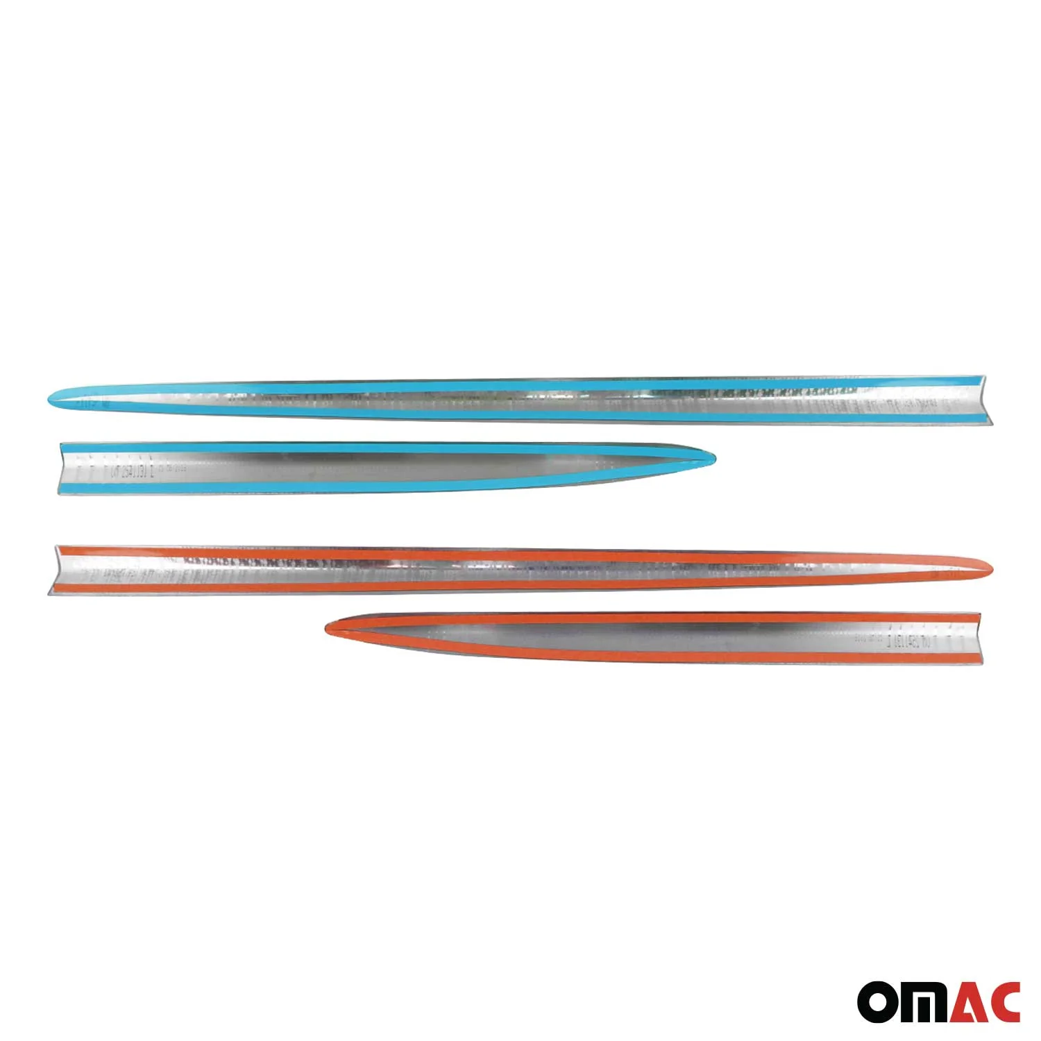 Garniture Baguette de porte latérale pour Fiat 500X 2015-2026 en acier inox 4Pcs - Image 5