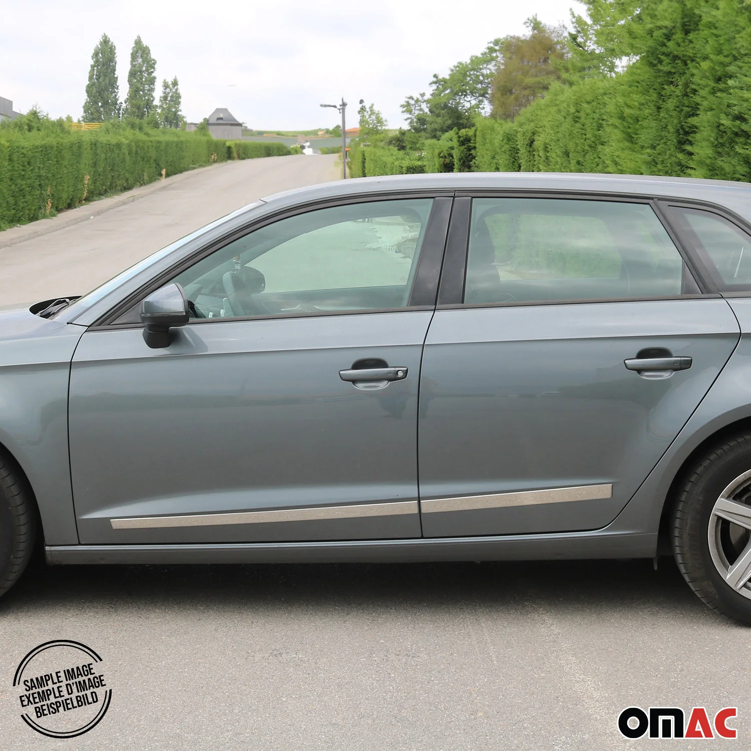 Baguette protection latérale de porte pour Citroen C4 2010-2018 inox chromé - Image 2