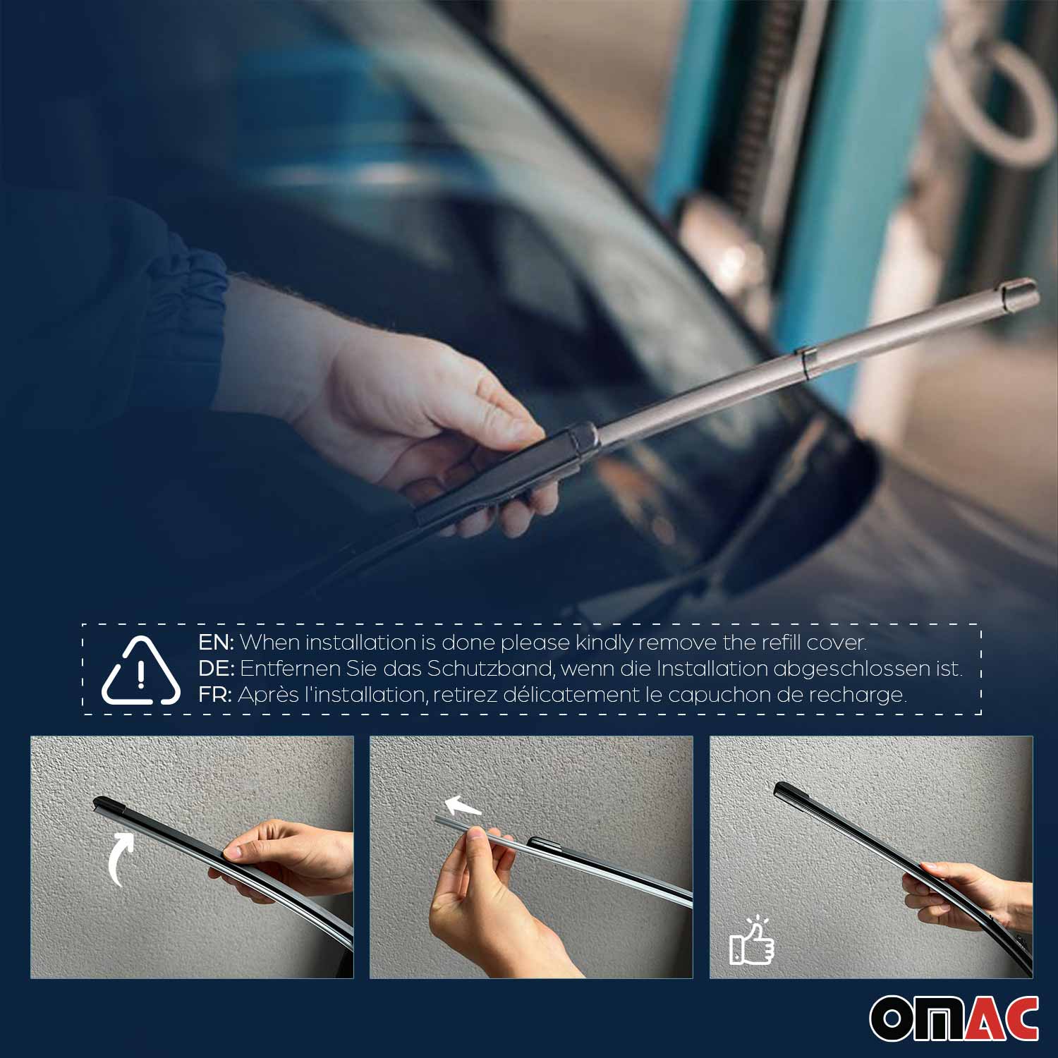 Balai d'Essuie Glace Avant + Arrière pour Mercedes Classe C SW 2007-2014 - Image 7