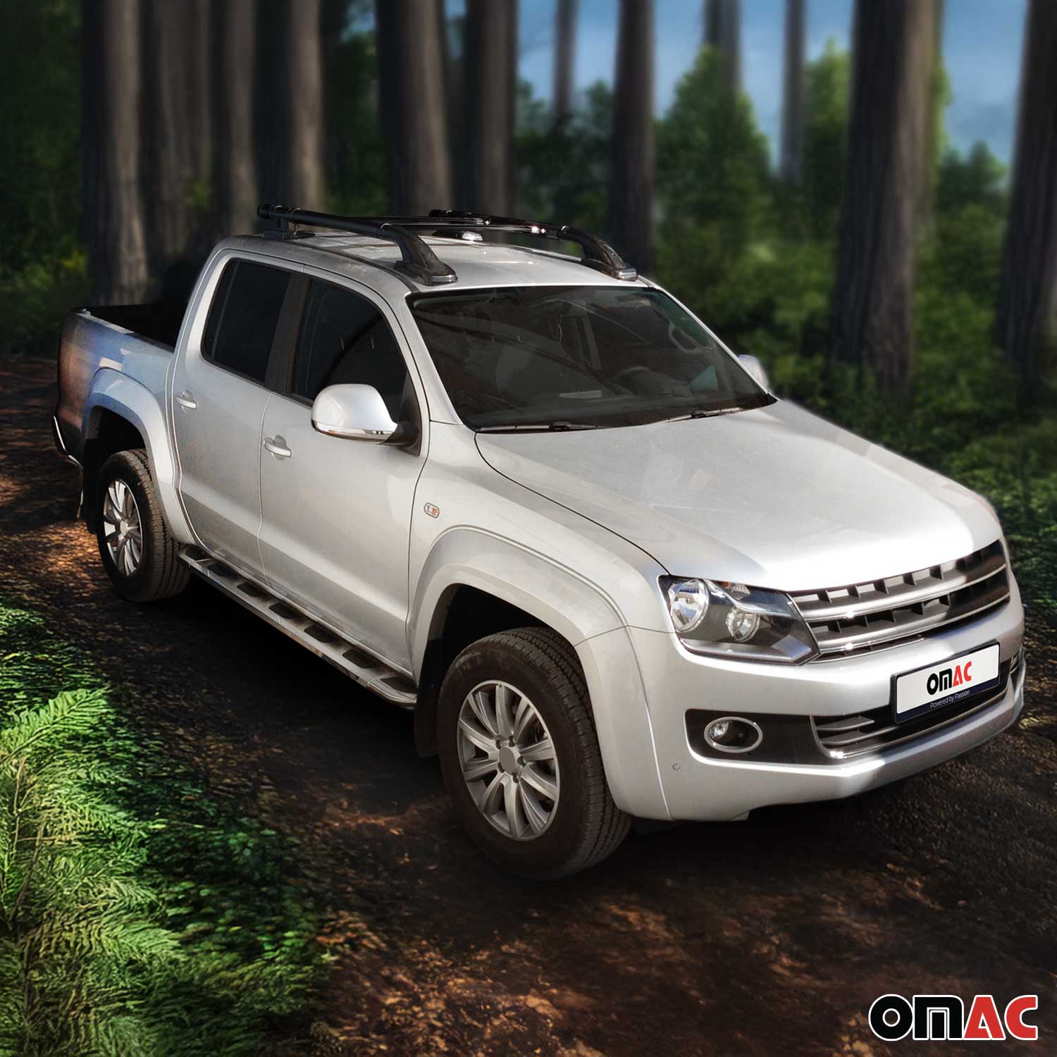 KIT Barres de toit trans+long pour Ford Ranger II (Typ PJ/PK) 2007-2012 Alu Noir - Image 7