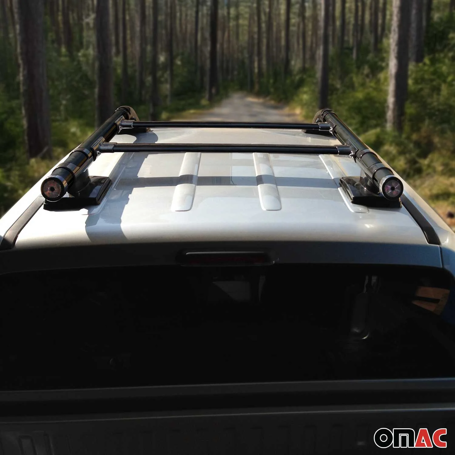 KIT Barres de toit trans+long pour Ford Ranger II (Typ PJ/PK) 2007-2012 Alu Noir - Image 9