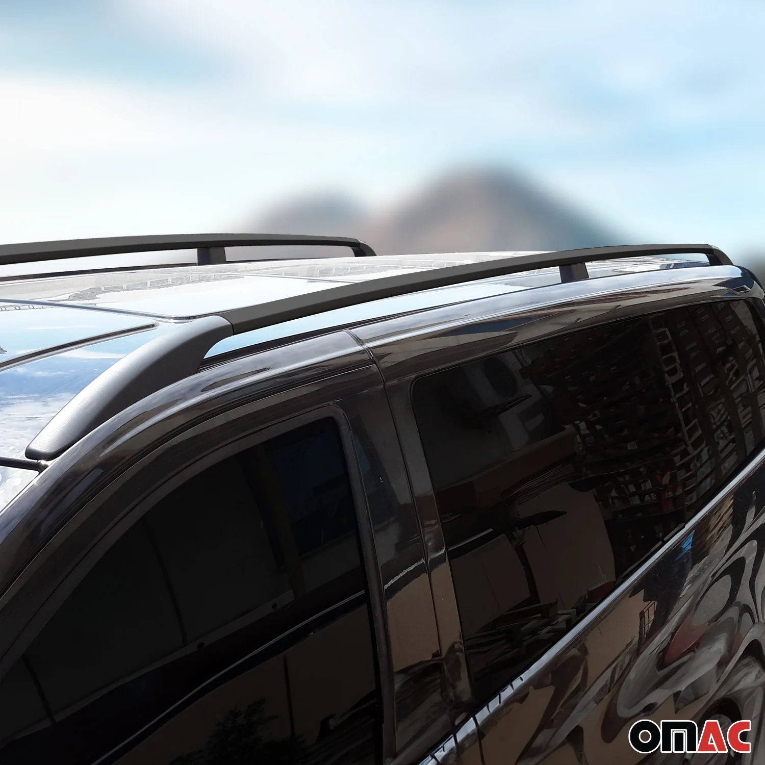 Barres de toit longitudinales pour Alfa Romeo Tonale 2022-2026 Alu Noir 2x - Image 3