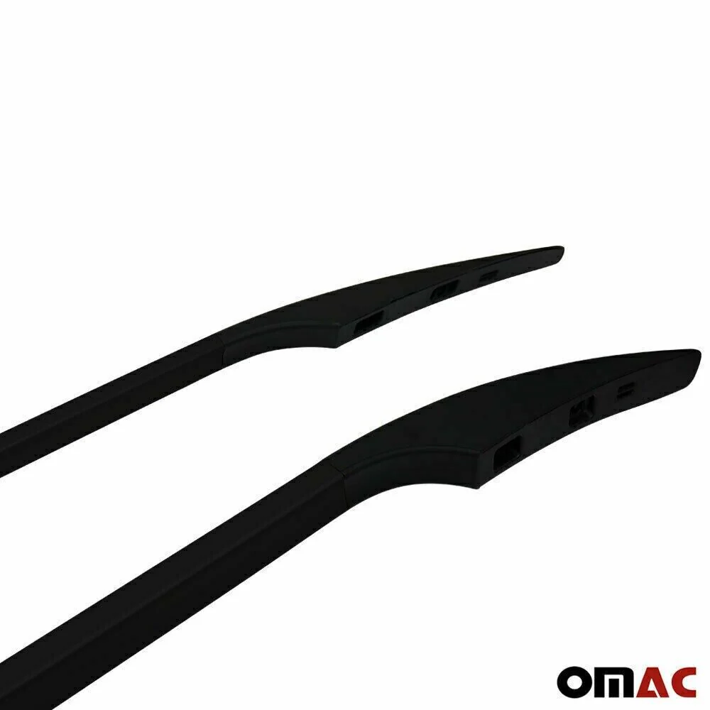 Barres de toit longitudinales pour Fiat Scudo 2007-2016 L2 Long Aluminium Noir - Image 9