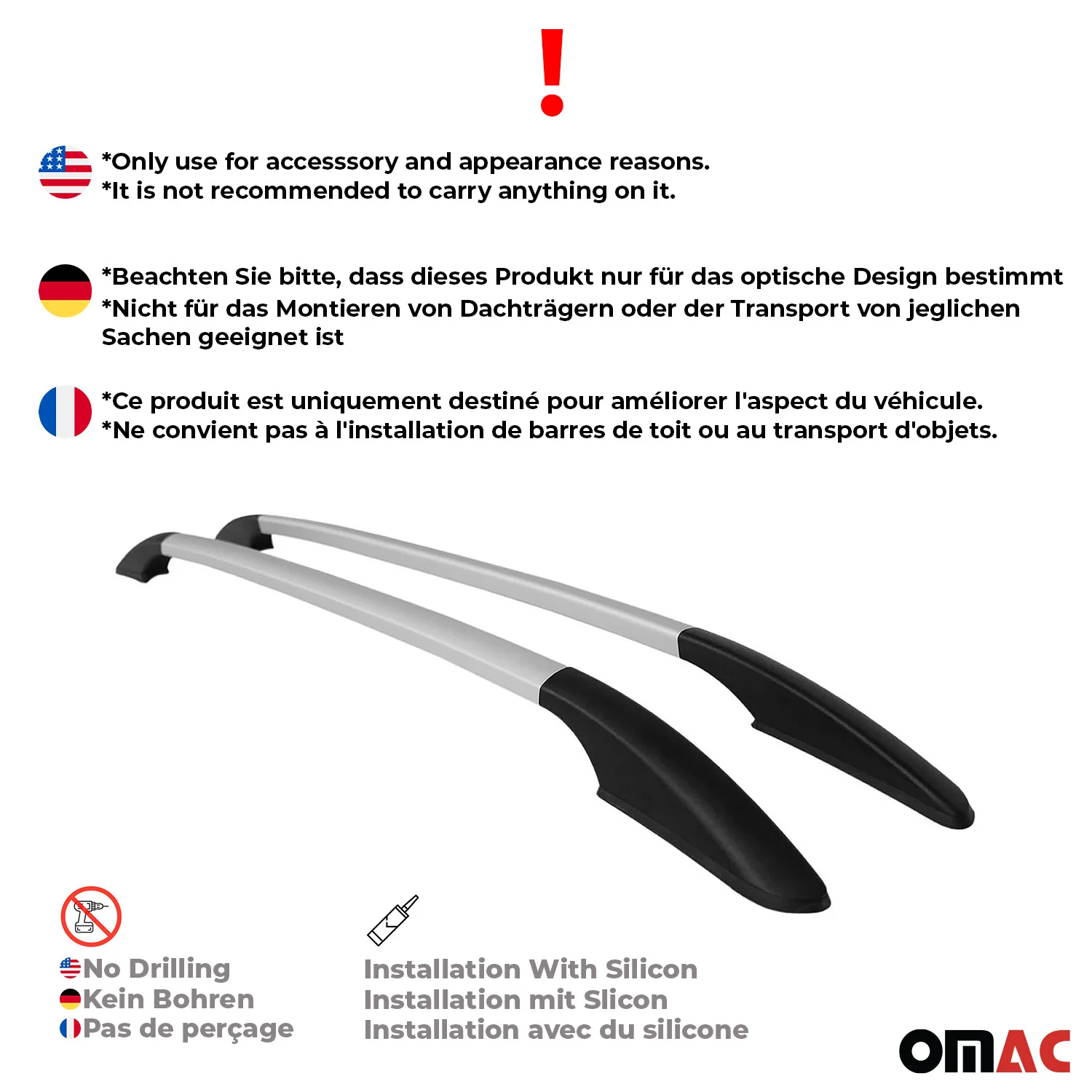 Barres de toit longitudinales pour Renault Kadjar 2015-2021 en Alu gris - Image 3
