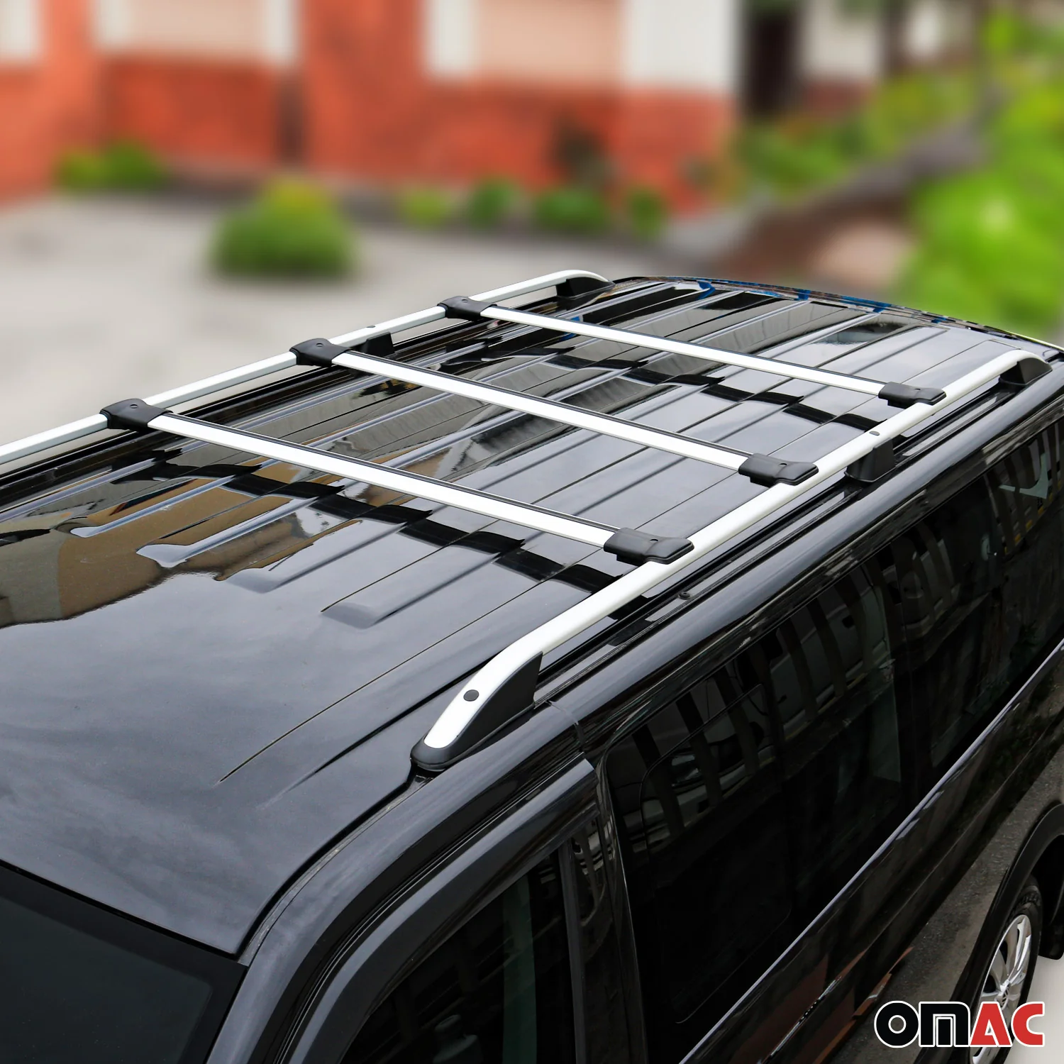 Barres de toit transversale pour Peugeot Boxer 2006-2024 Aluminium Gris 3Pcs - Image 3