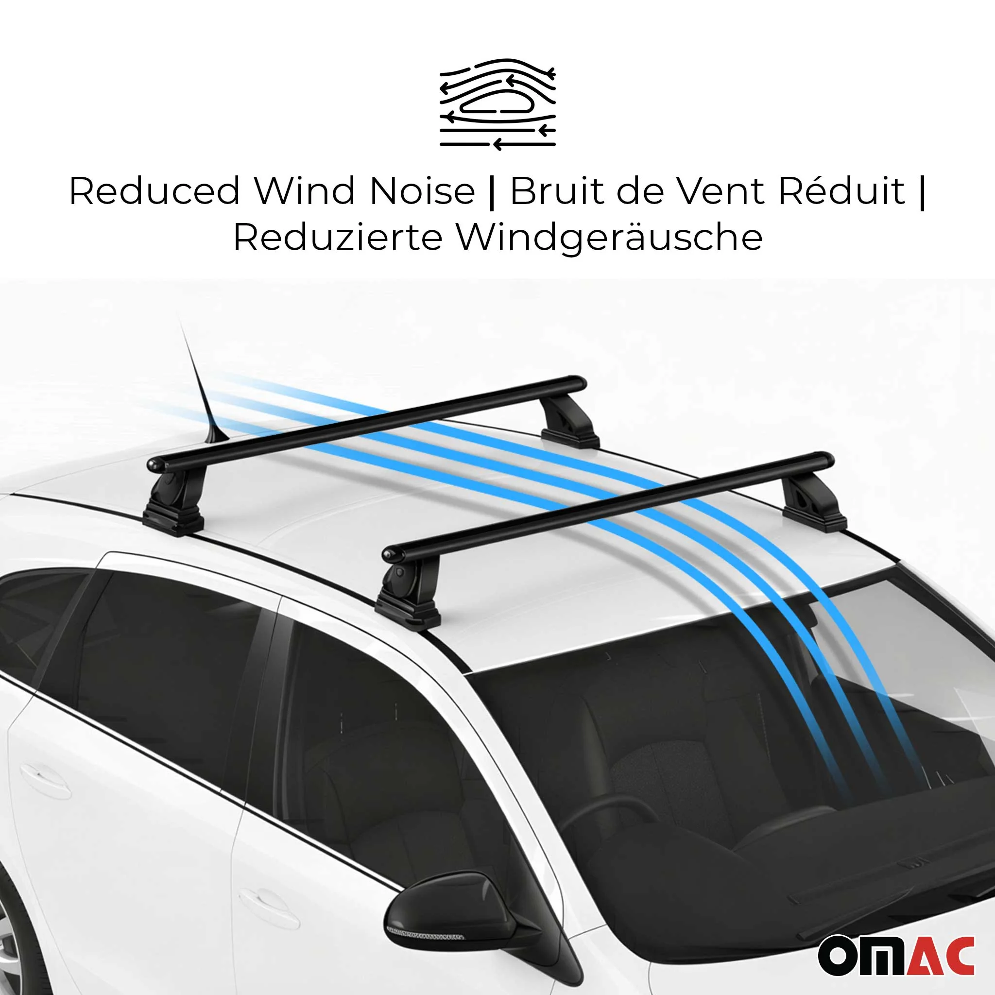 Barres de toit transversales acier pour Peugeot 207 2006-2015 TÜV 75 kg Noir 2x - Image 6