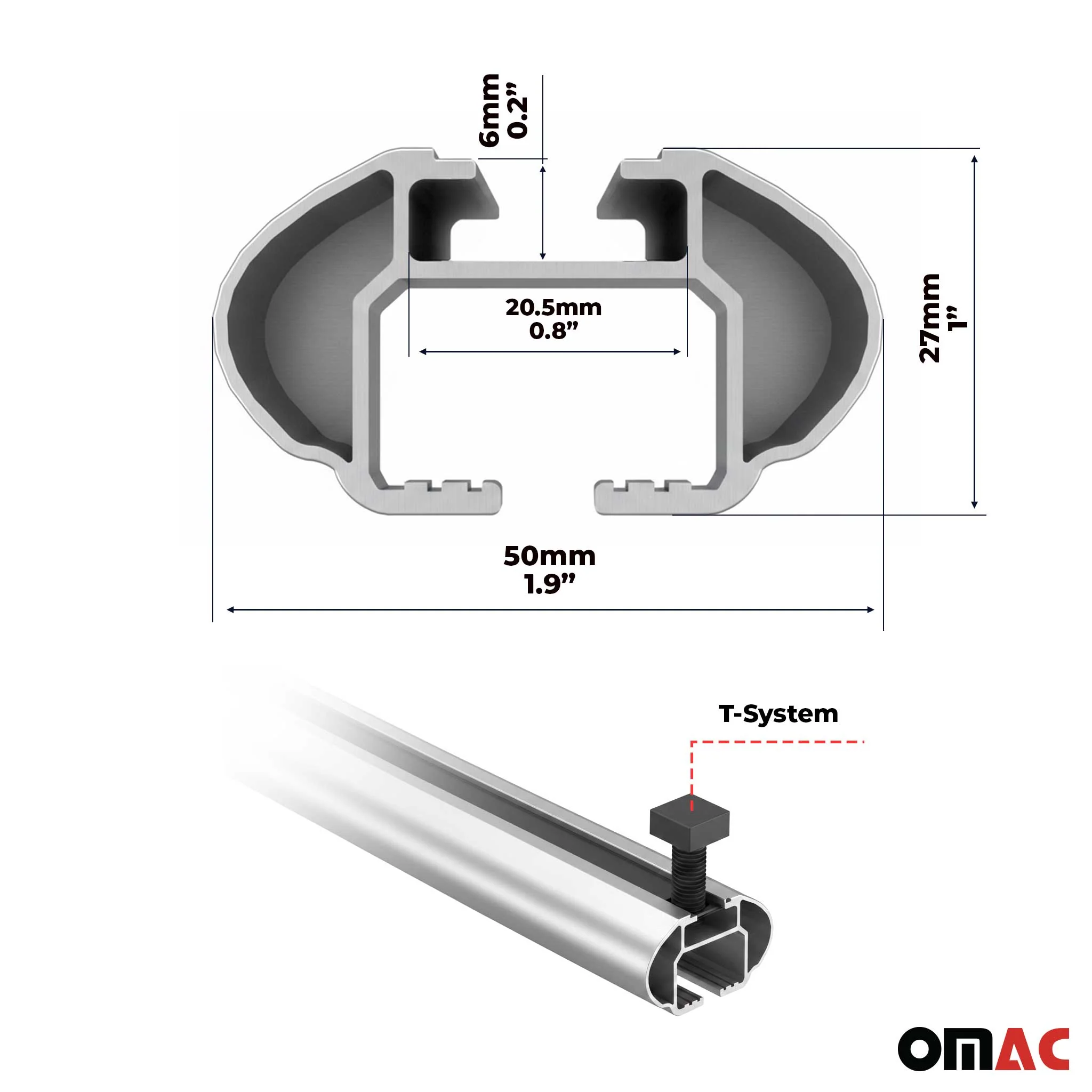 Barres de toit transversales Alu pour Fiat Fullback Double / Singe Cab 2016-2019 - Image 3
