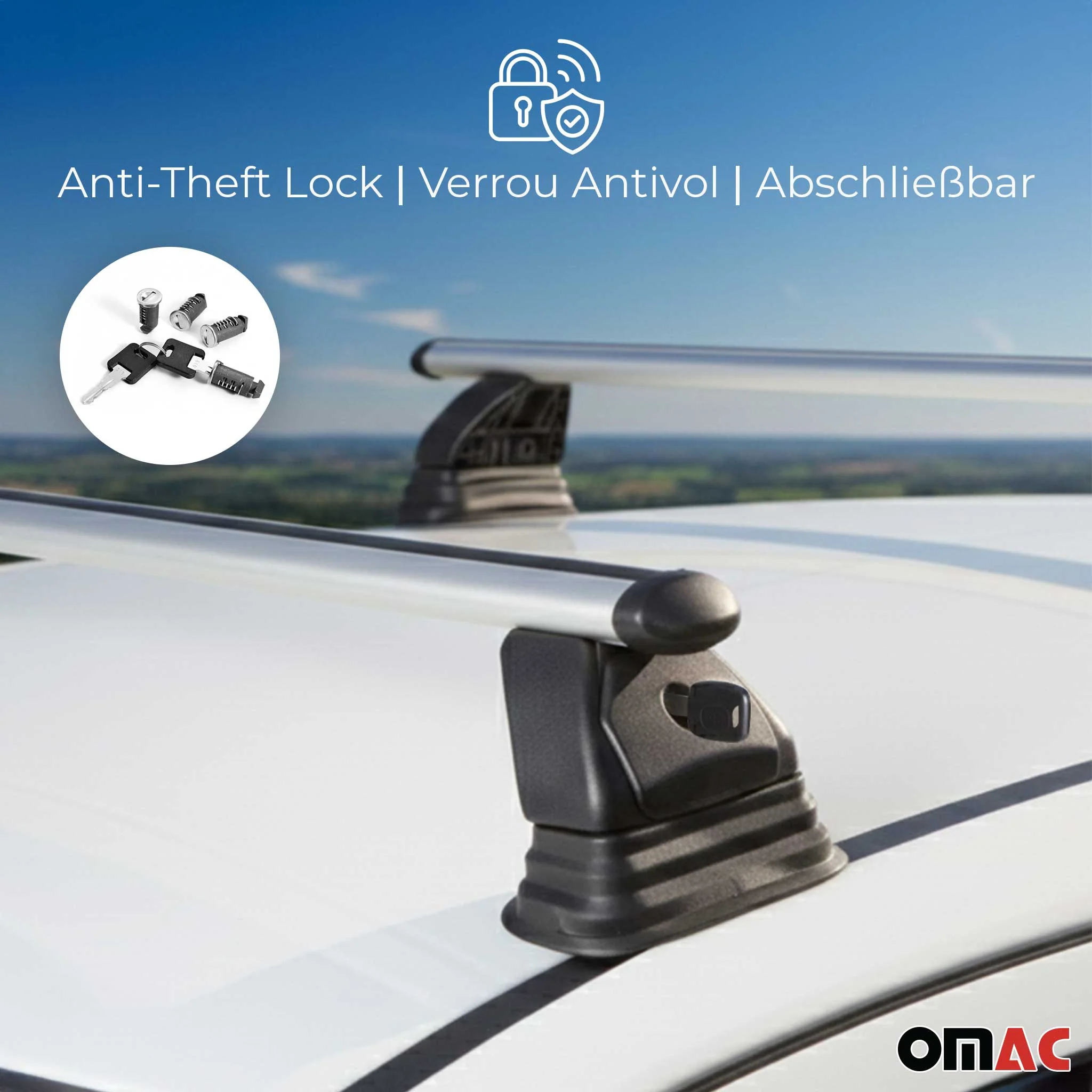 Barres de toit transversales Alu pour Fiat Fullback Double / Singe Cab 2016-2019 - Image 5