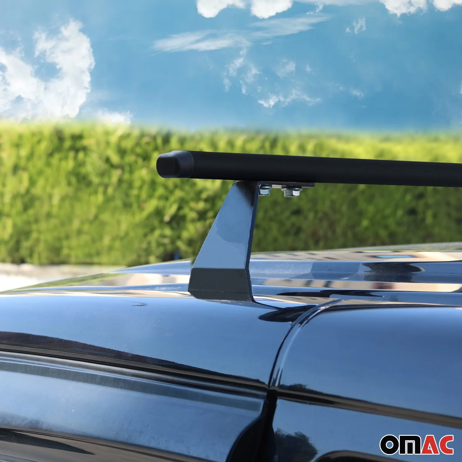 Barres de toit transversales Fiat Doblo 2000-2010 noir en acier - Image 4