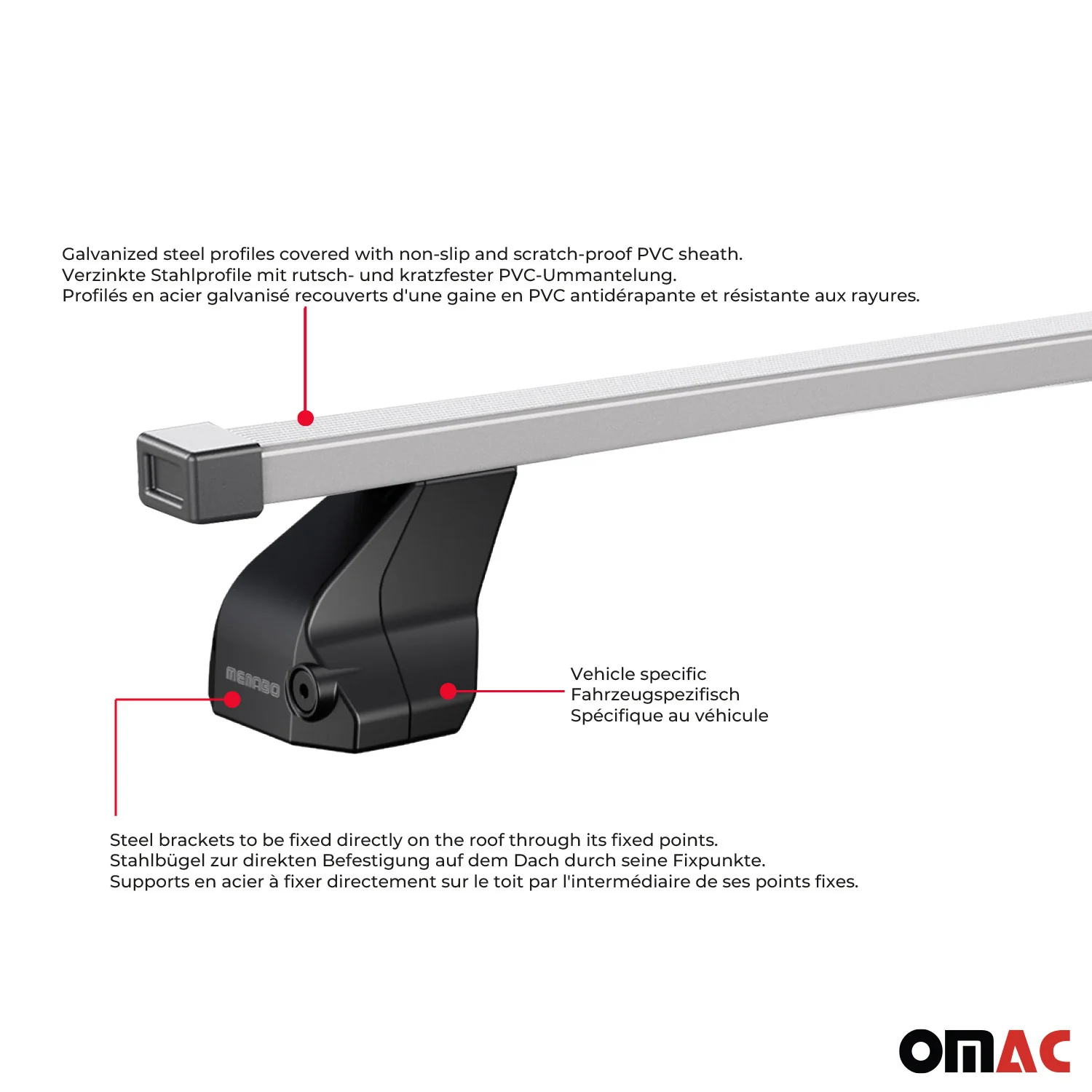 Barres de toit transversales pour Citroen C5 II 2007-2017 Acier Gris - Image 5
