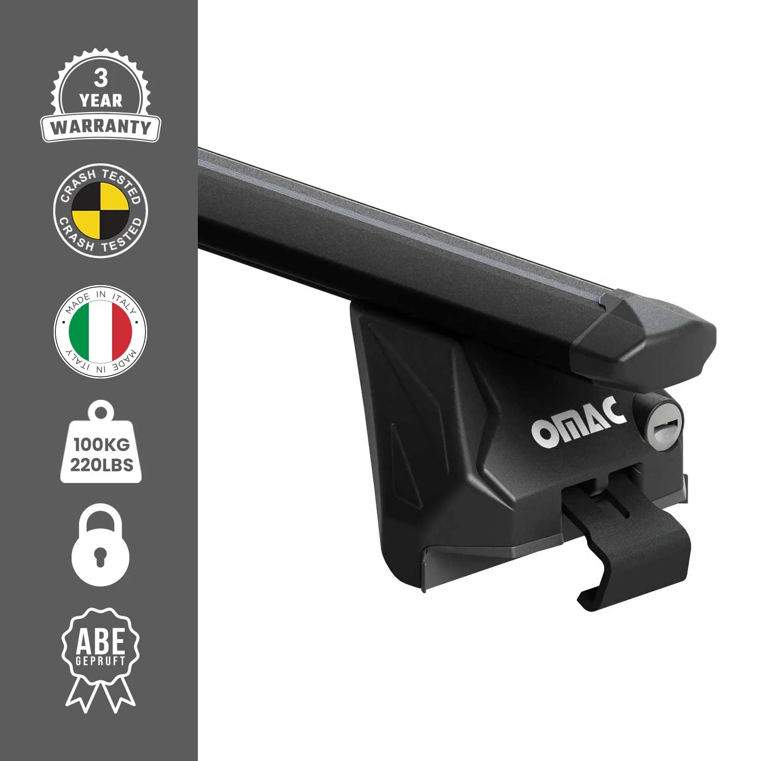 Barres de toit transversales pour Ford Edge II 2015-2023 Alu Noir 2 pièces ABE - Image 4