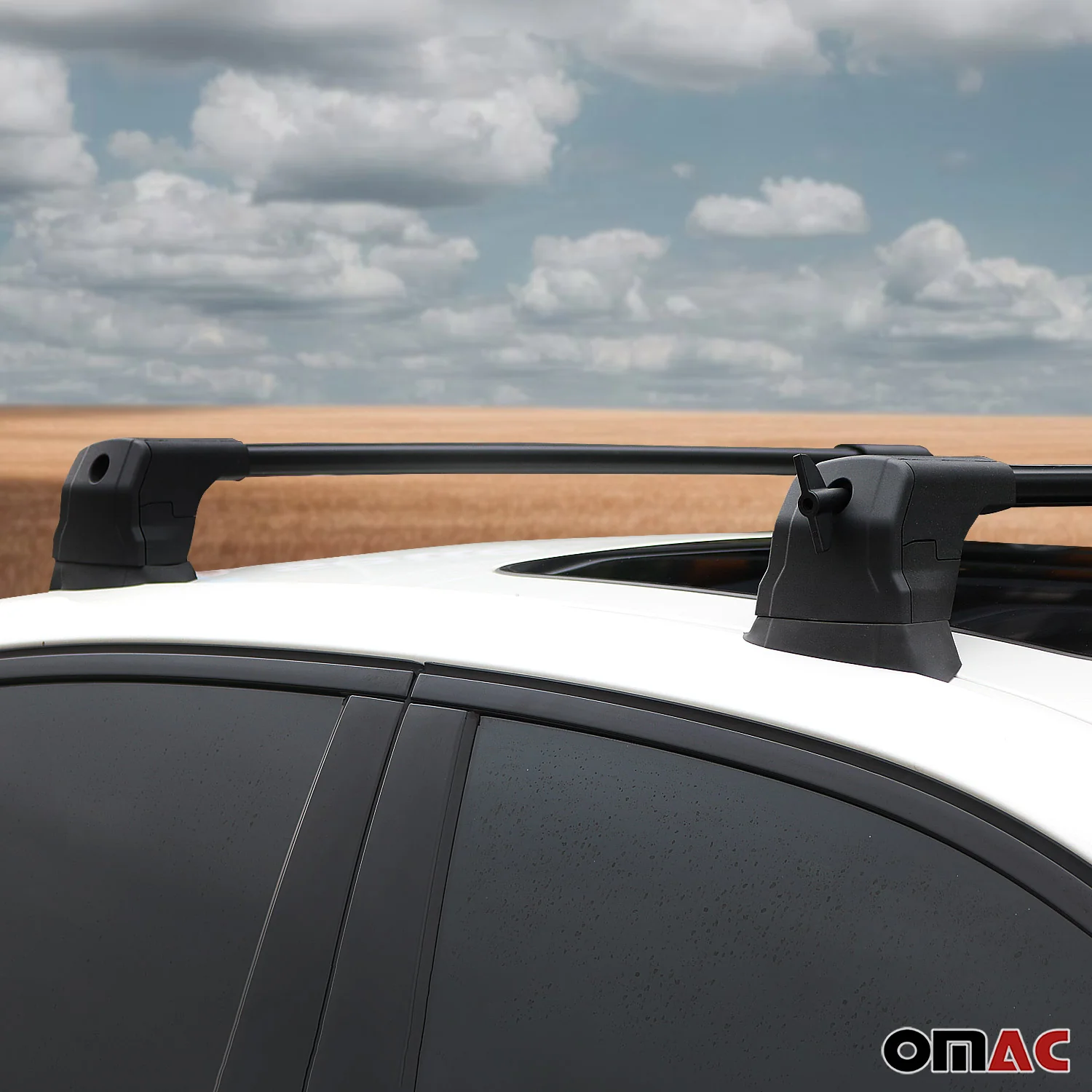 Barres de toit transversales pour Mercedes W205 2014-2021 Berline Alu Noir - Image 9