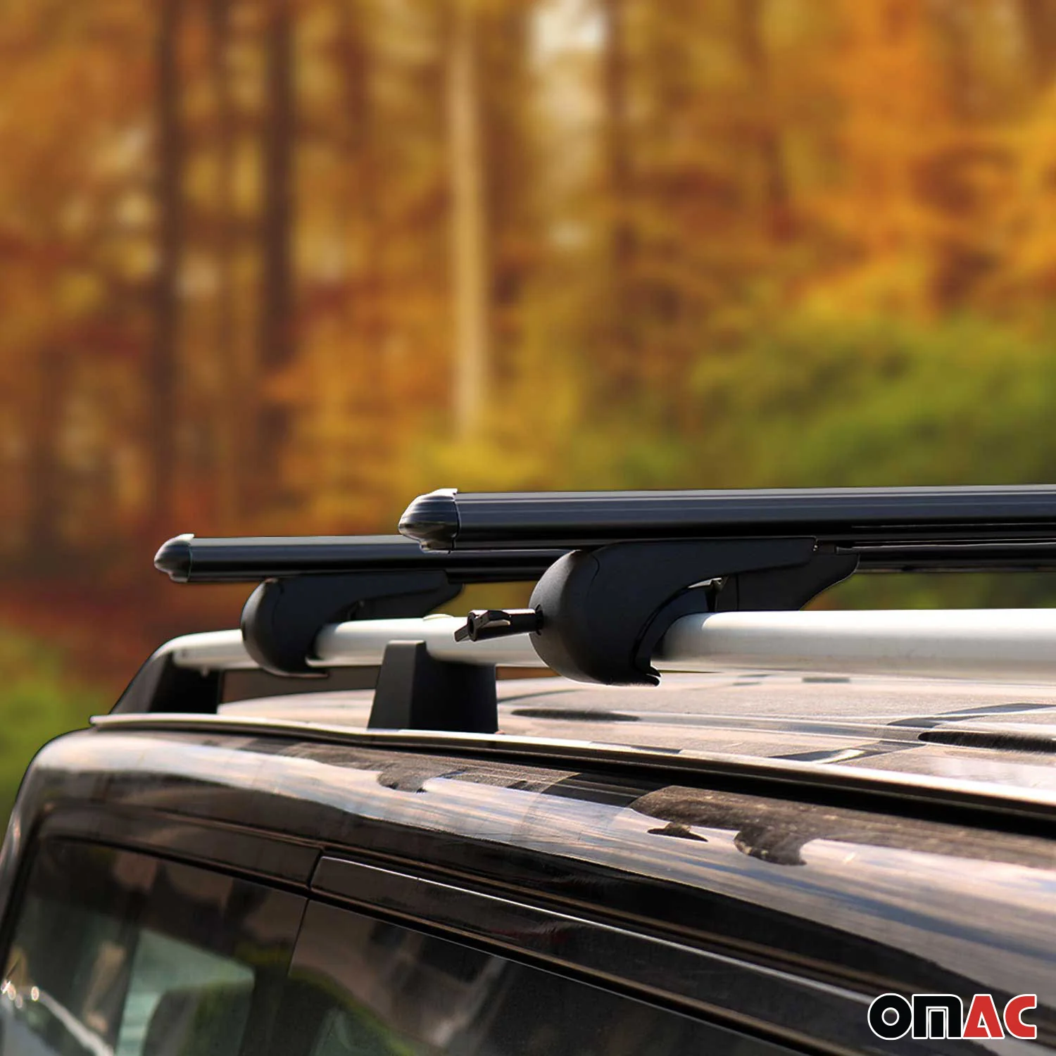 Barres de toit Transversales pour Mercedes Classe C S204 2007-2014 Alu Noir - Image 11