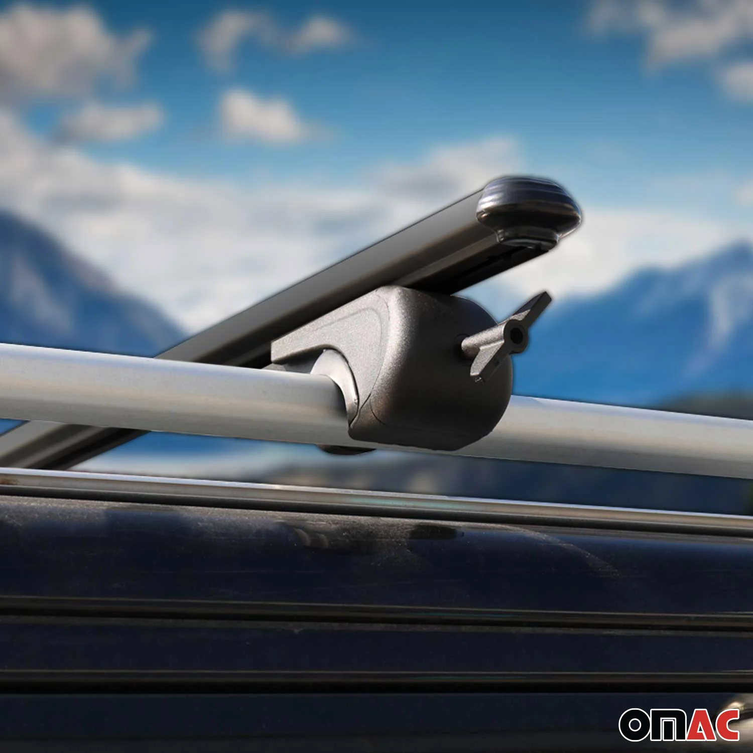 Barres de toit Transversales pour Mercedes Classe C S204 2007-2014 Alu Noir - Image 9