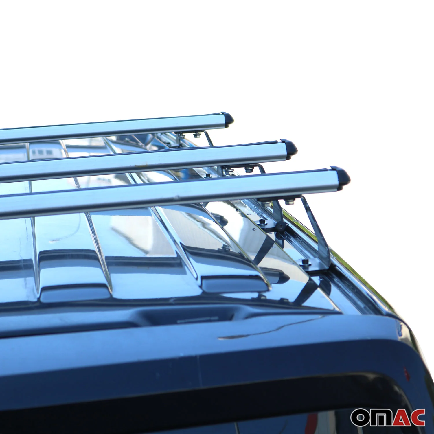 Barres de toit transversales pour Nissan NV200 2009-2020 Aluminium Gris 3 pcs - Image 8
