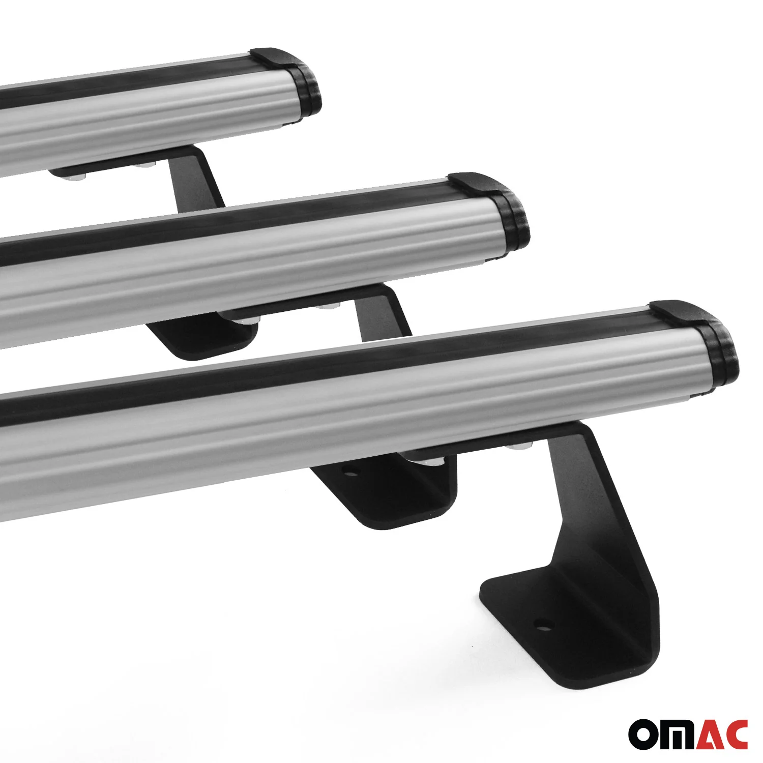 Barres de toit transversales pour Nissan NV200 2009-2020 Aluminium Gris 3 pcs - Image 9