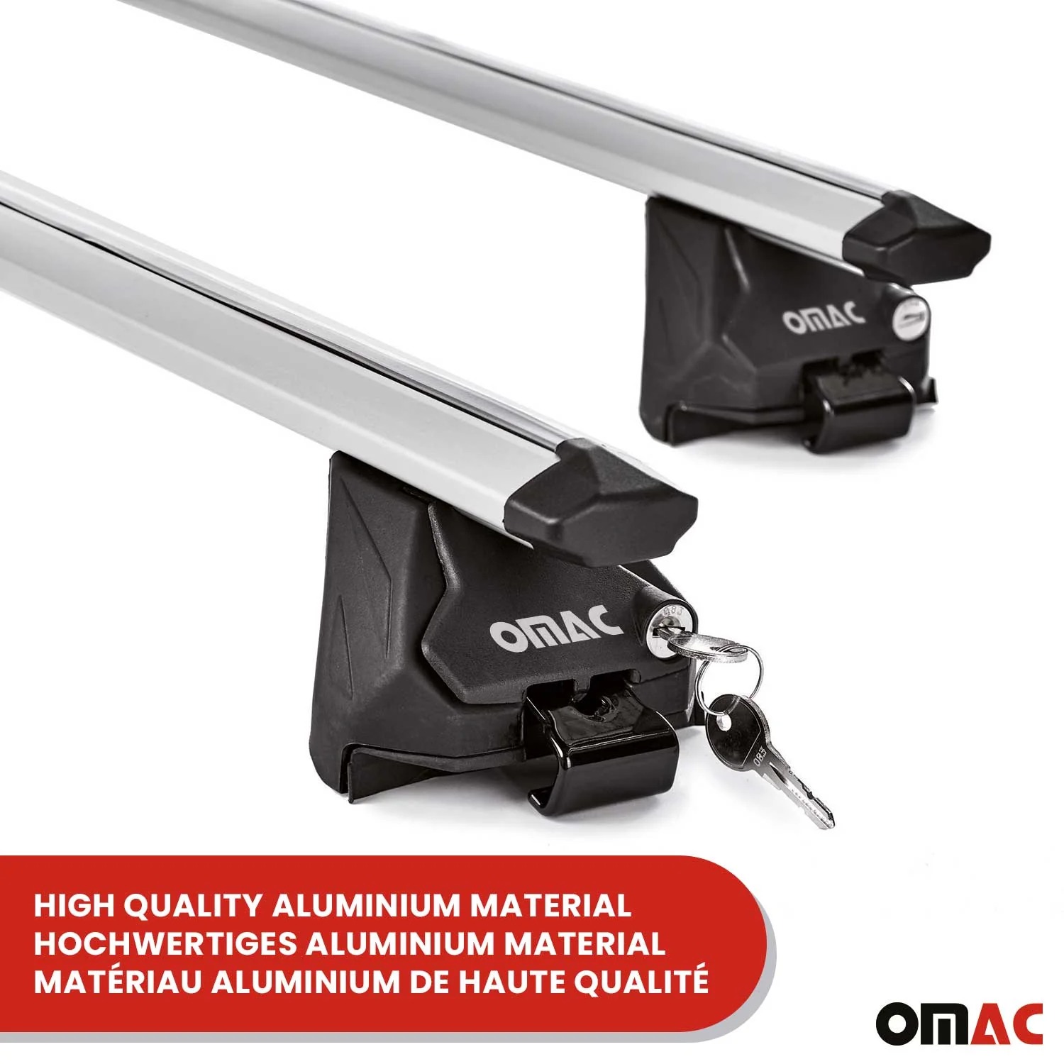 Barres de toit transversales pour Omoda 7 2025-2026 Alu Gris Argenté 2x ABE - Image 11