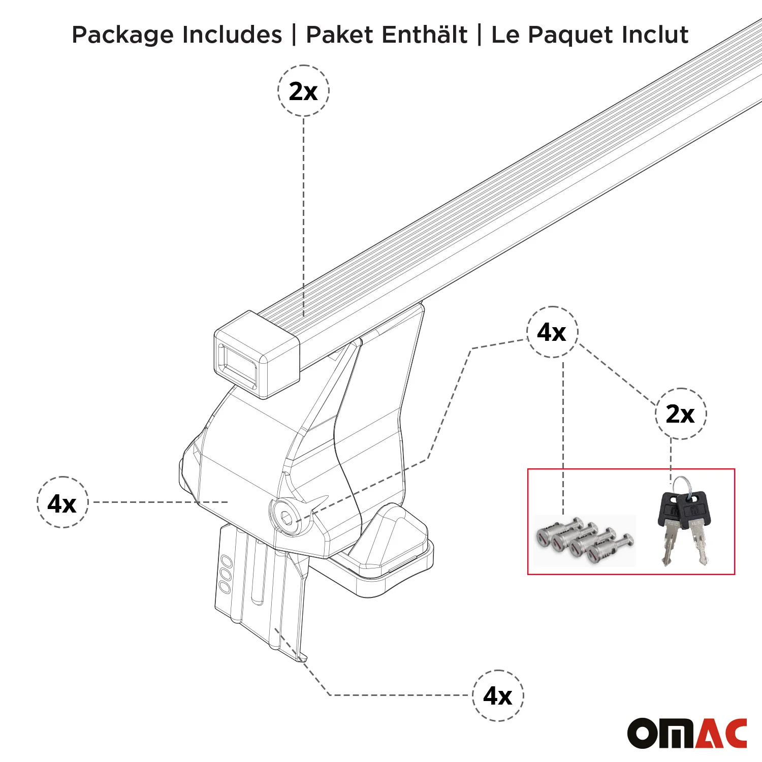 Barres de toit transversales pour RAM 1500 V 2019-2026 Acier Gris - Image 8