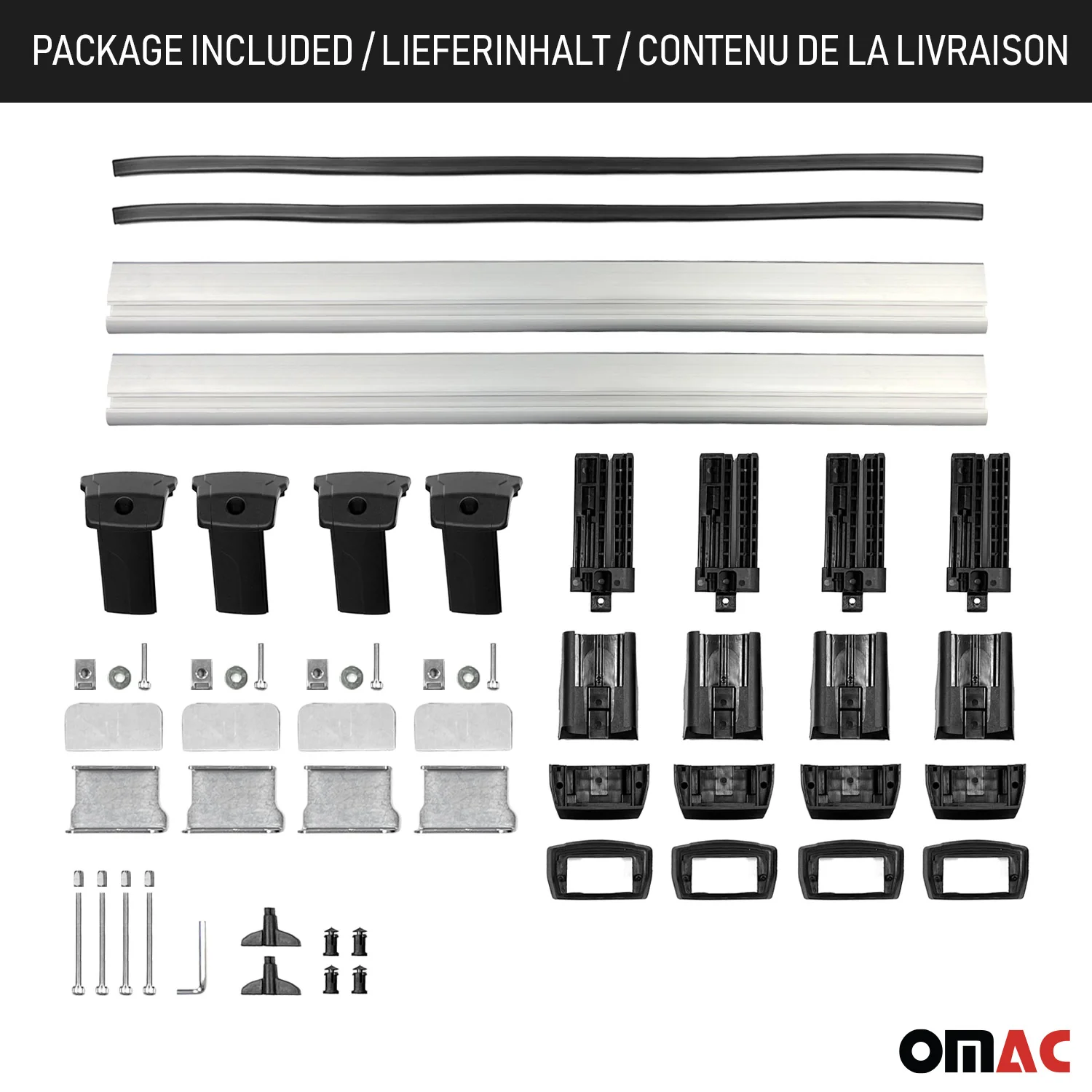 Barres de toit transversales pour Renault Trafic 2001-2014 Aluminium Gris - Image 10