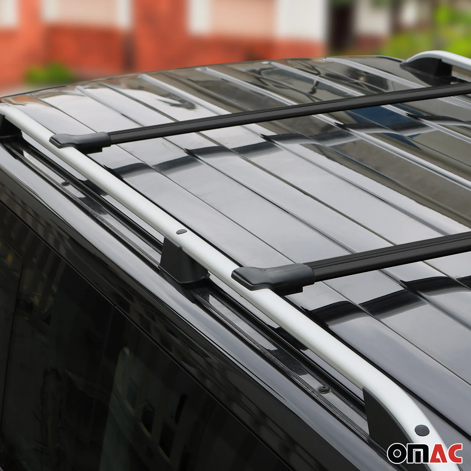 Barres de toit transversales pour VW Golf Variant 2012-2019 Aluminium Noir - Image 12