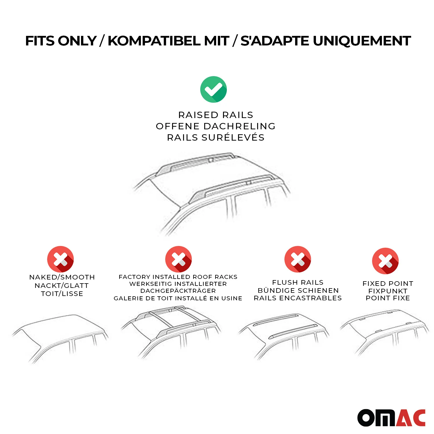 Barres de toit transversales pour VW Golf Variant 2012-2019 Aluminium Noir - Image 4
