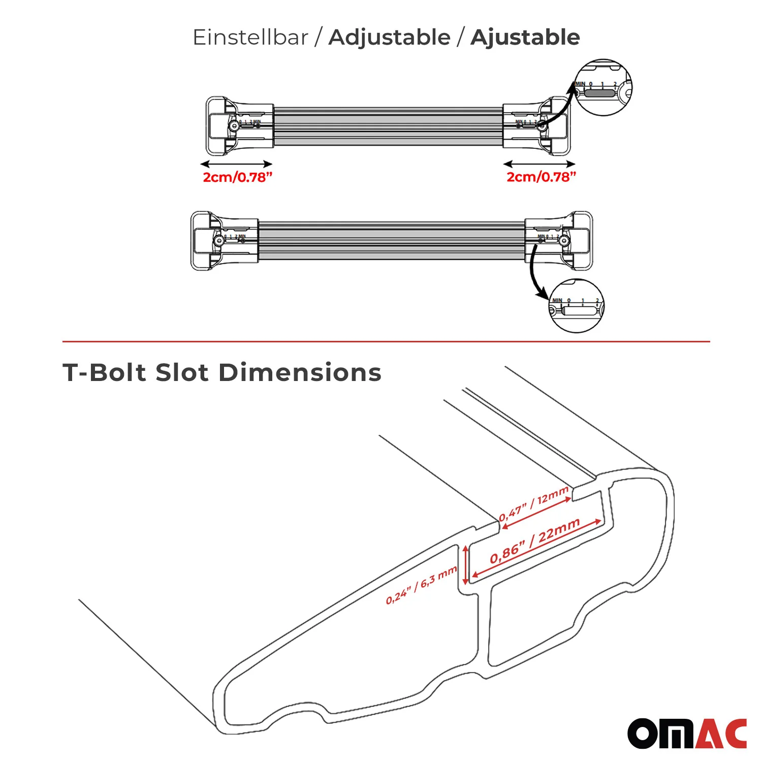 Barres de toit transversales pour VW Golf Variant 2012-2019 Aluminium Noir - Image 7