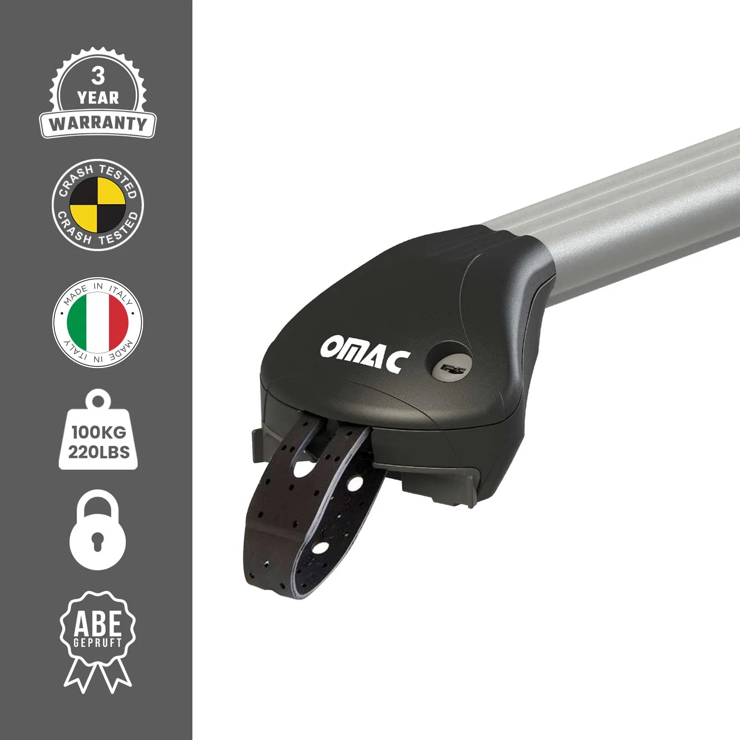 Barres de toit transversales réglable Universal pour Autos Voiture 80-100cm ABE - Image 3