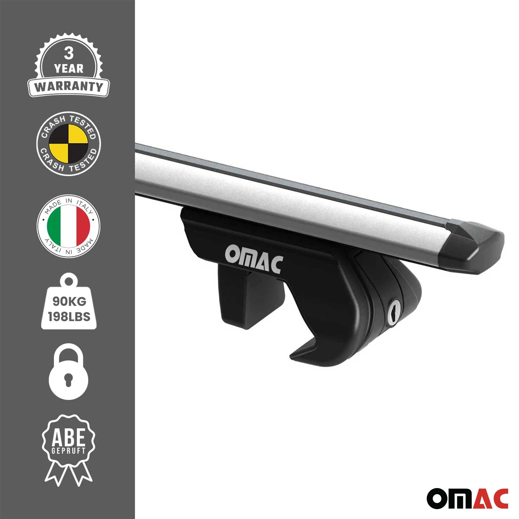 Barres de toit transversales pour Mercedes Classe C S202 S204 S203 1993-2014 ABE - Image 4
