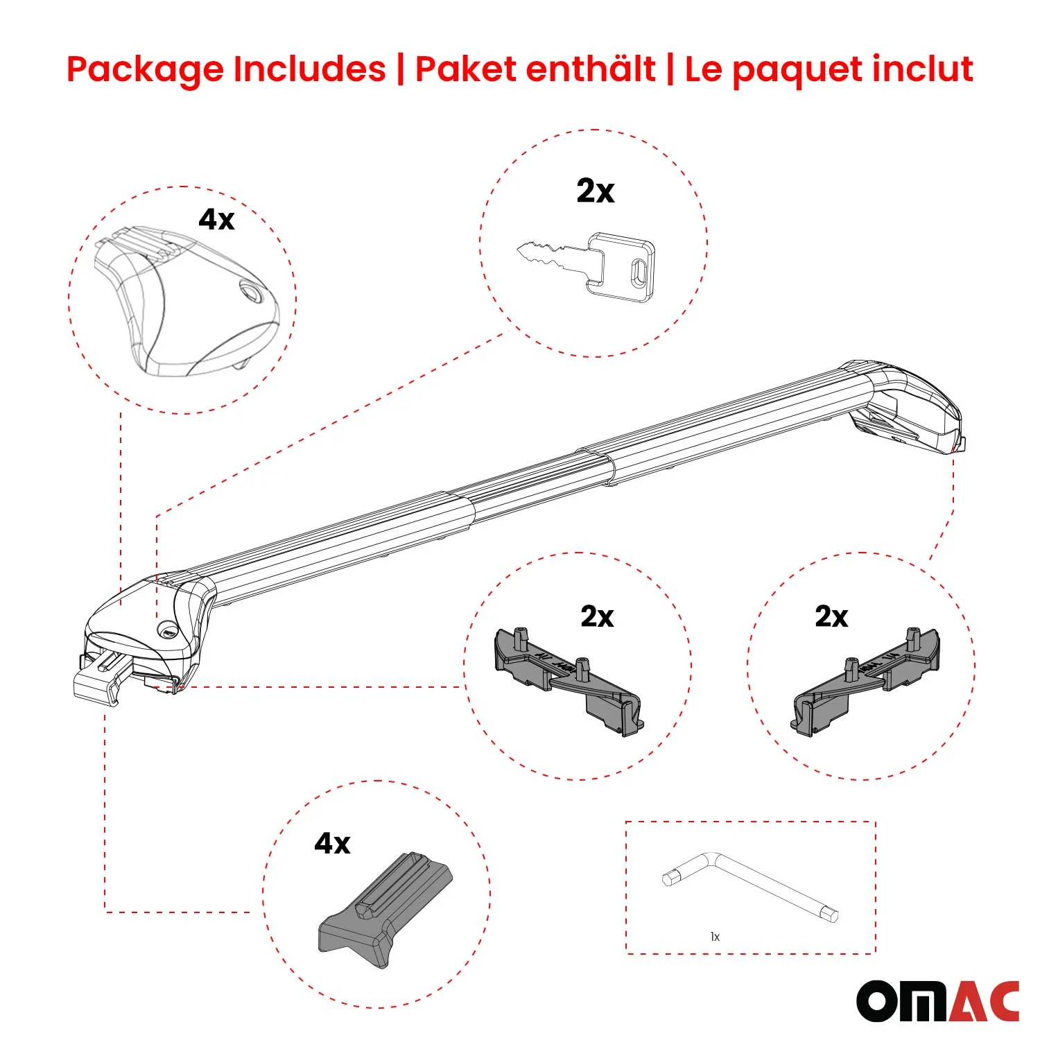 Barres de toit transversales pour Mini Countryman R60 F60 2010-2023 Alu Gris ABE - Image 8