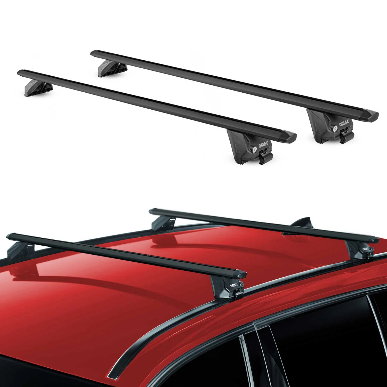 Barres de toit transversales pour Mini Countryman R60 F60 2010-2023 Alu Noir ABE - Image 2