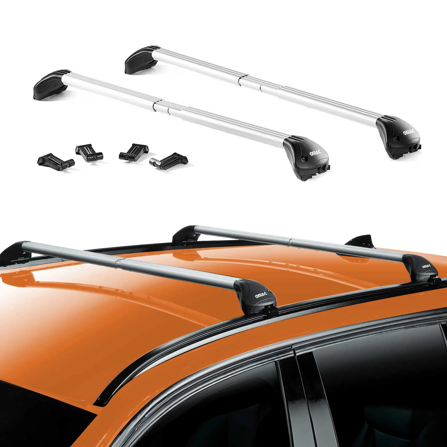 Barres de toit transversales pour Mini Paceman R61 2013-2017 Alu Gris 2x ABE - Image 2