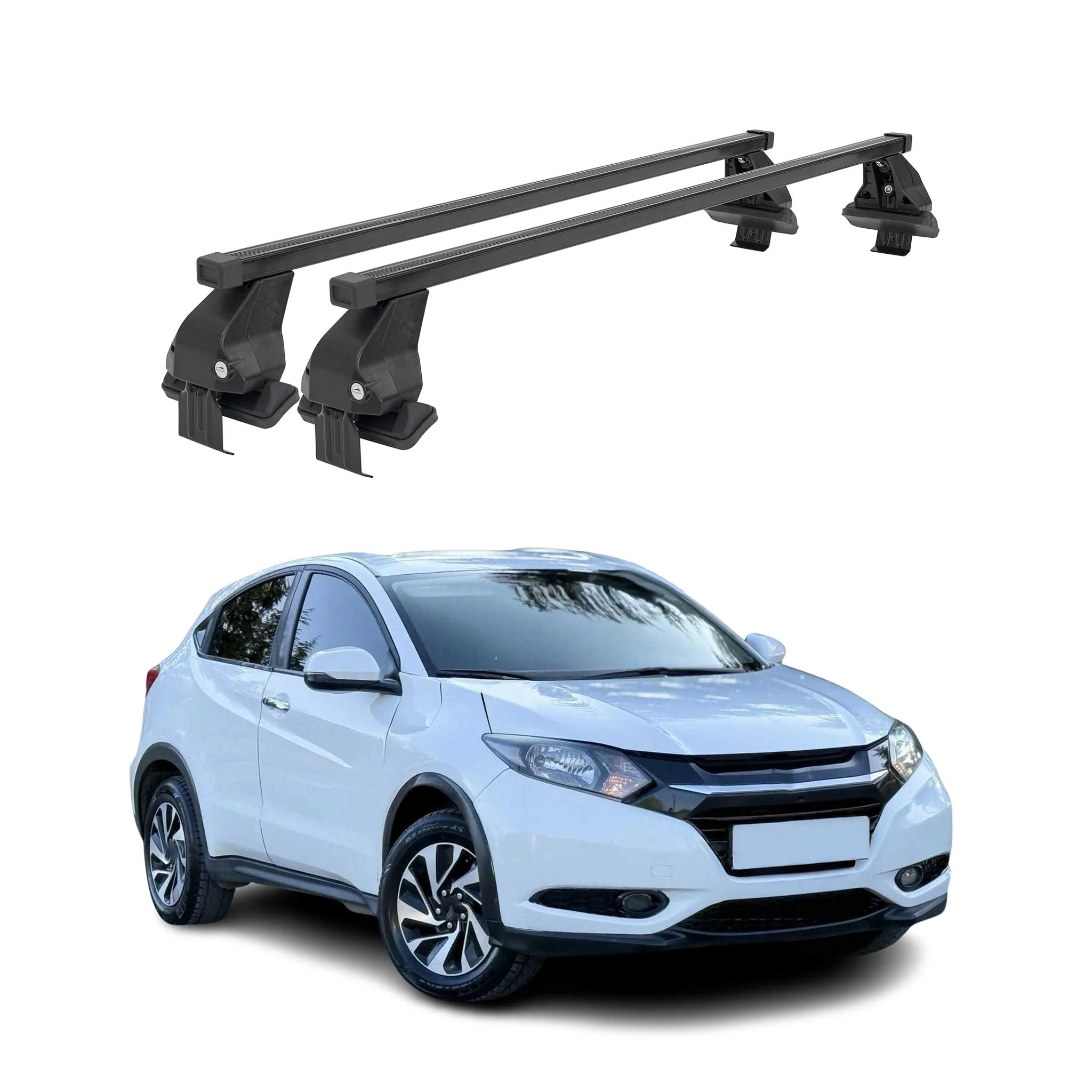 Barres Transversales Menabo pour Honda HR-V 2015-2021 Noir