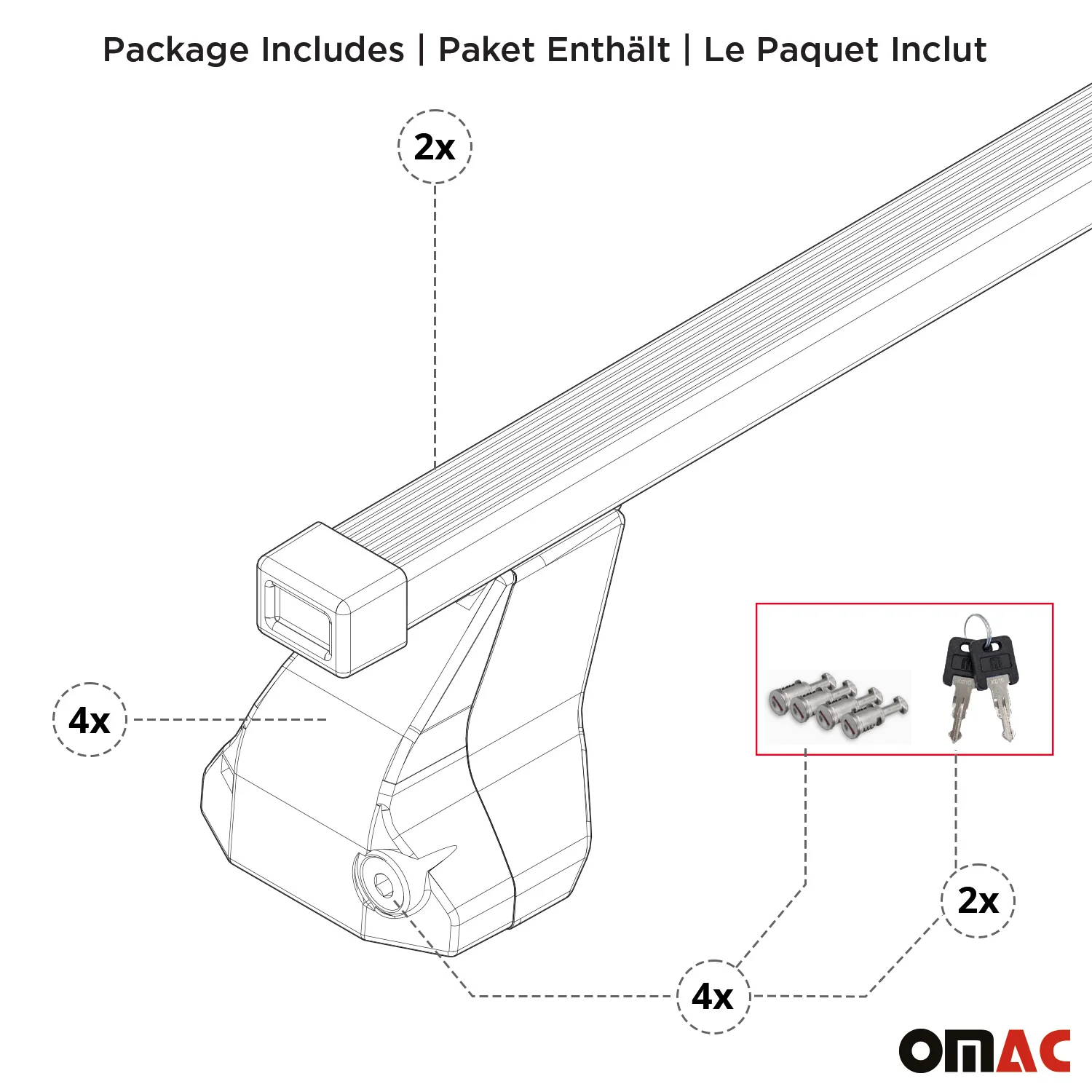 Barres Transversales Menabo pour Mazda CX-5 2015-2017 Noir - Image 8
