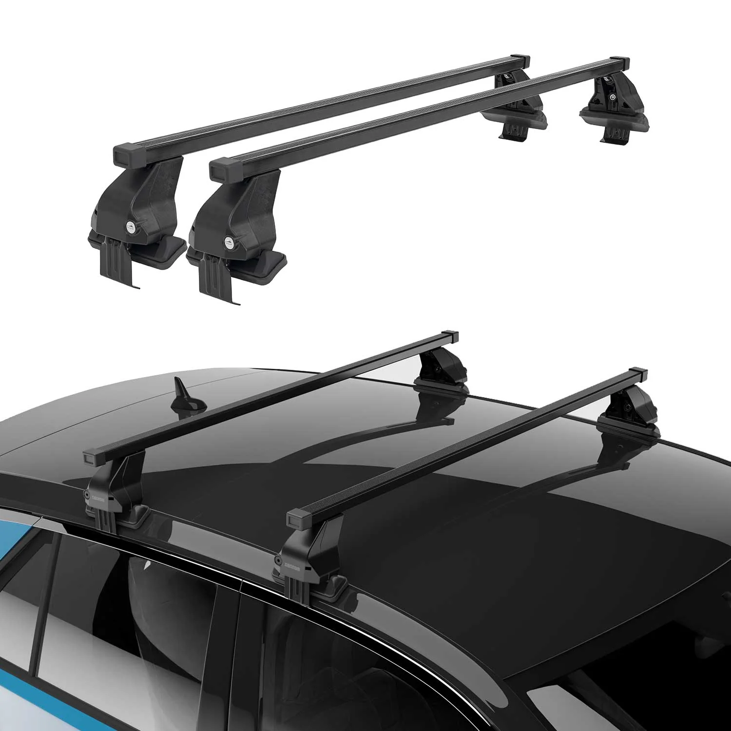 Barres Transversales Menabo pour Mazda CX-9 II 2016-2024 Noir - Image 2