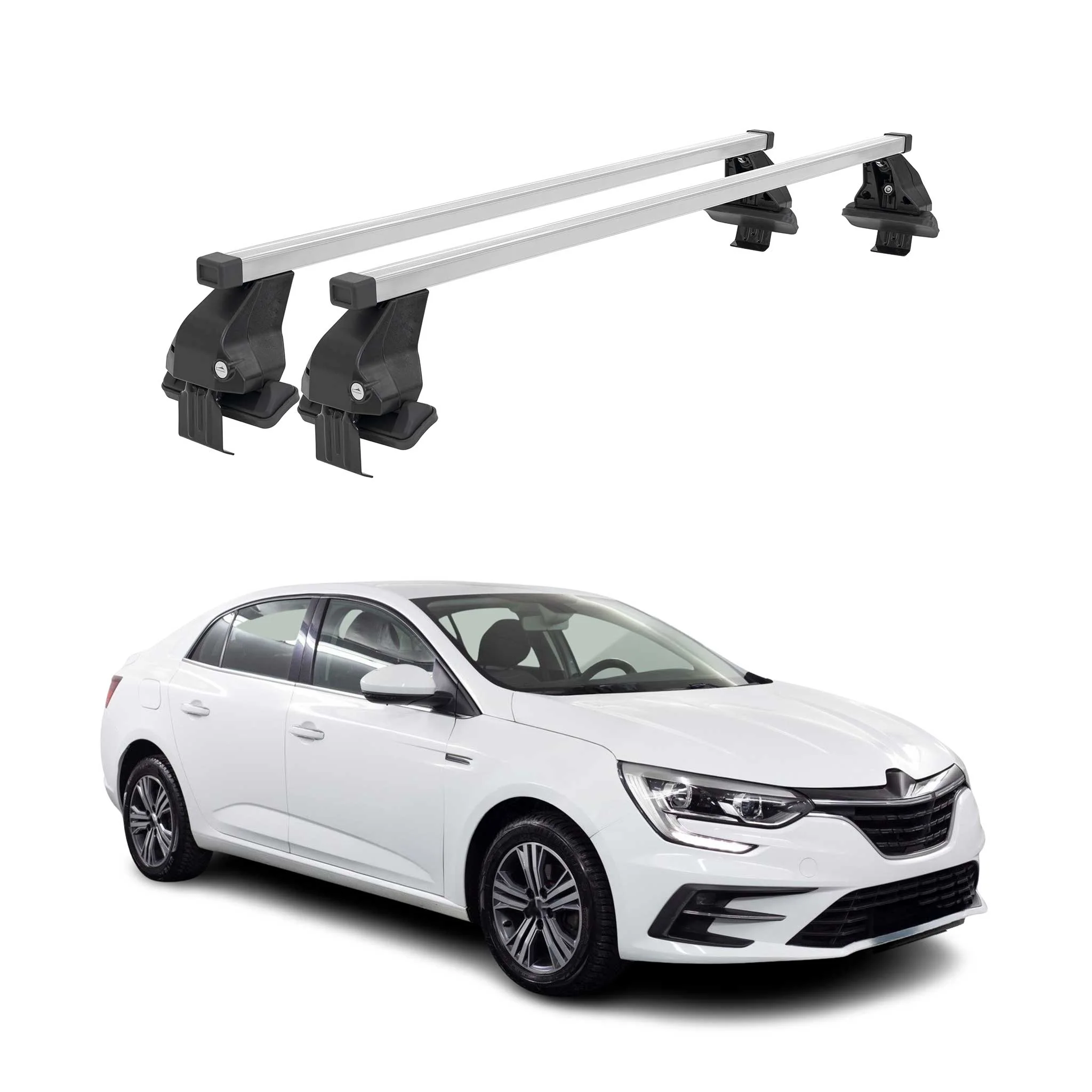Barres Transversales Menabo pour Renault Megane IV 2016-2022 Noir