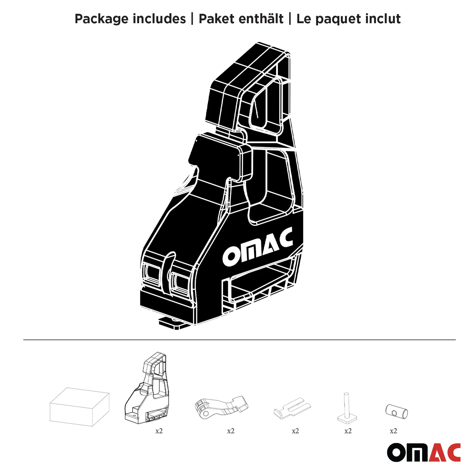 Butée Cale de chargement réglable a Verrouillage Facile pour porte-bagages 2 Pcs - Image 5