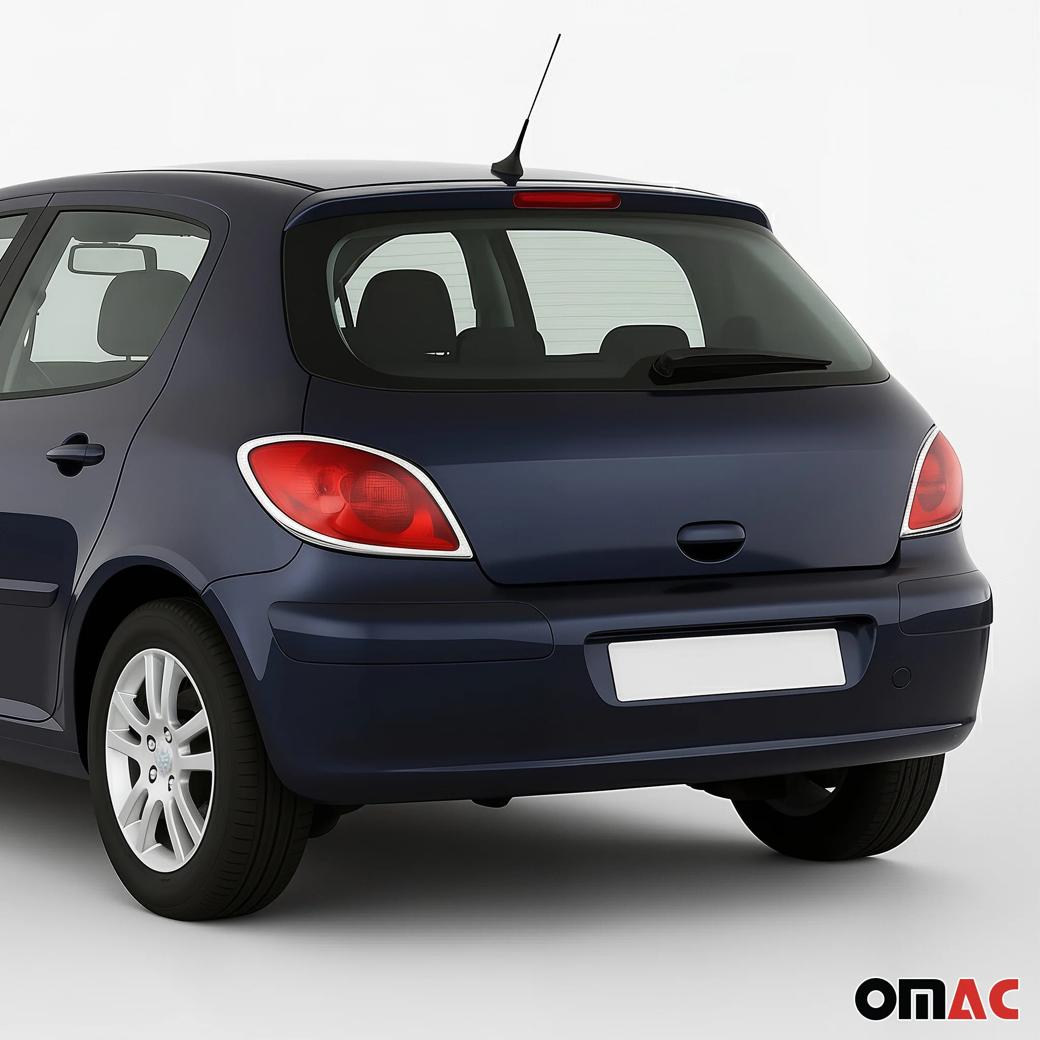 Cadre De Feu Stop Arrière pour Peugeot 307 2001-2008 ABS Chromé 2 Pcs - Image 2