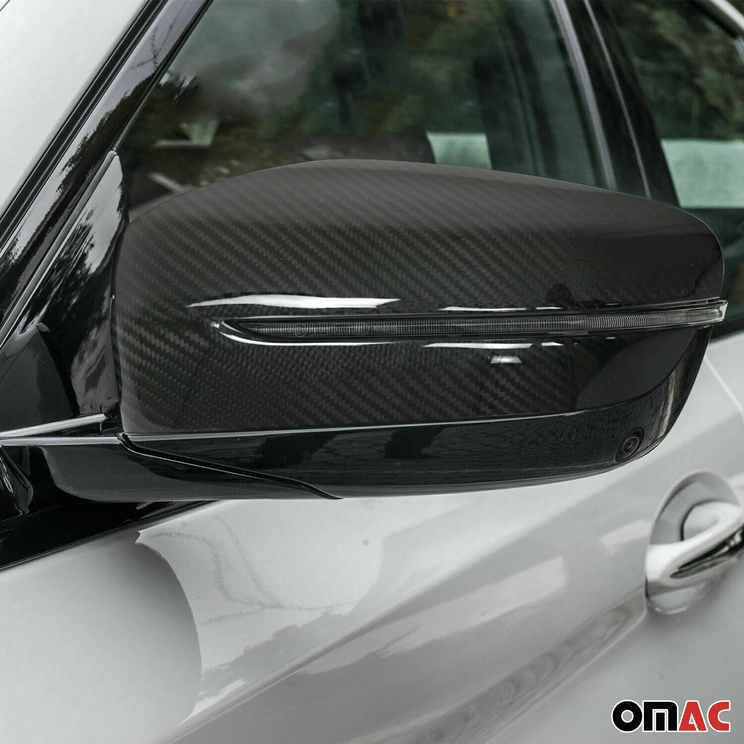 Coques de Rétroviseurs pour BMW 7 Série G11 G12 2015-2022 en Carbone Noir - Image 2