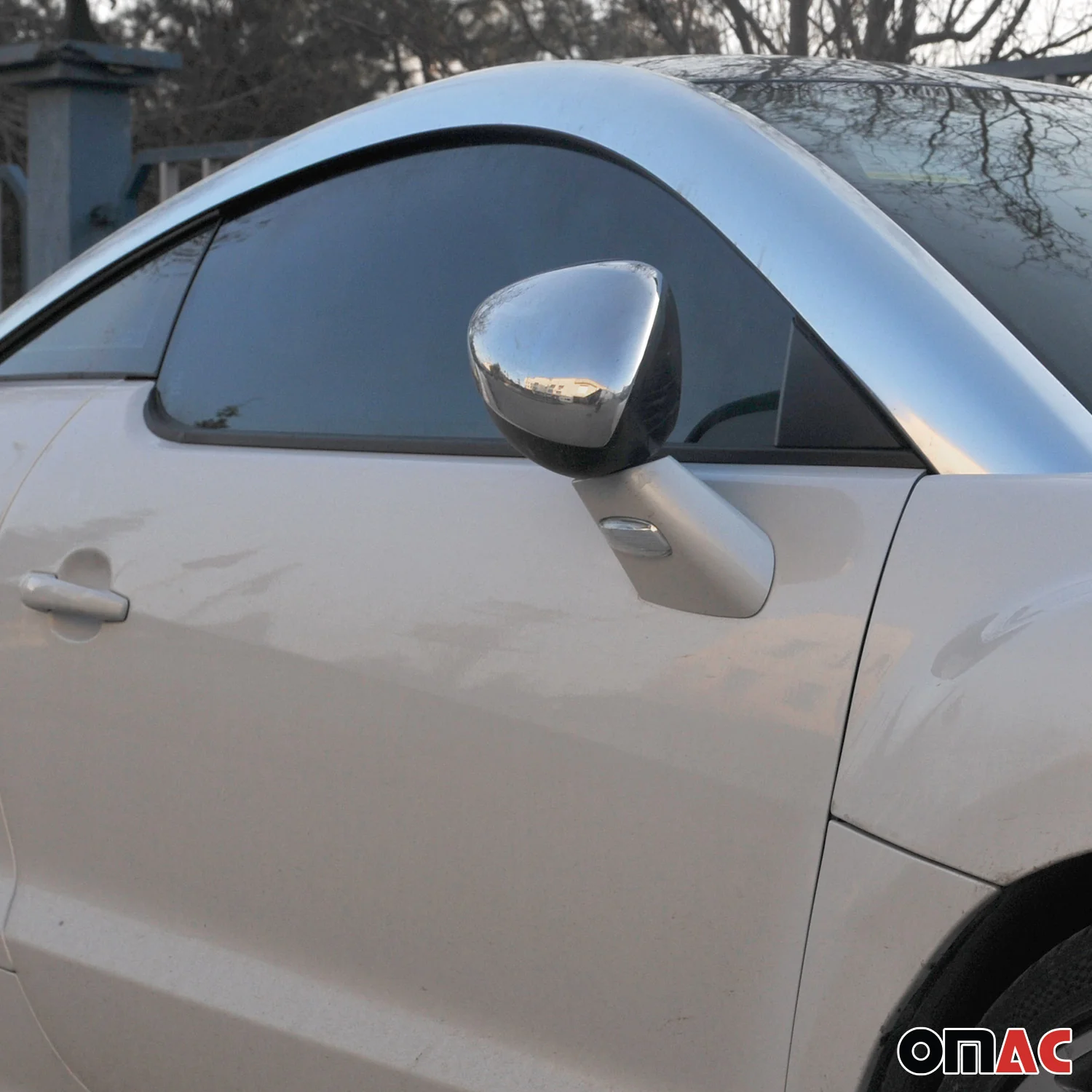 Coques de Rétroviseurs pour Citroen C3 mk2 2009-2016 Acier Inoxy Chromé Argent - Image 5