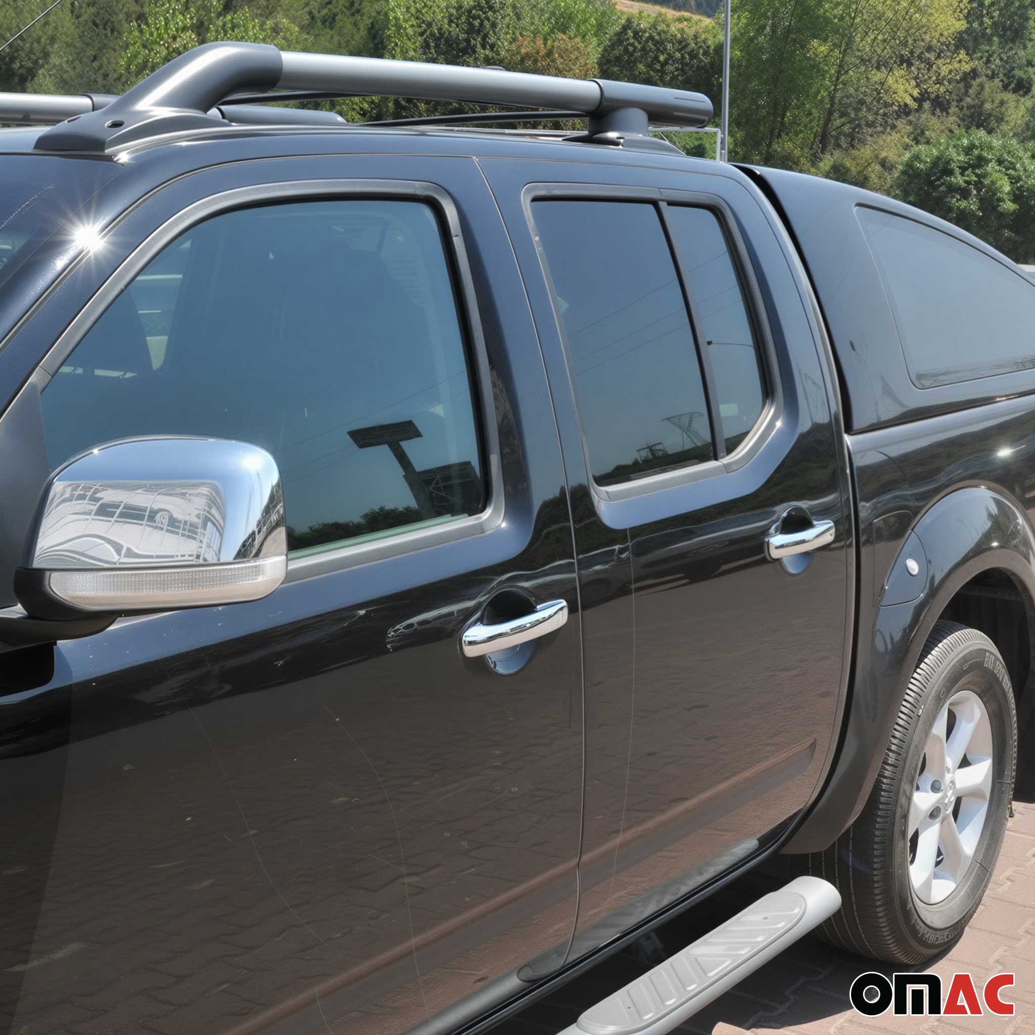 Couverture de poignée de porte pour Nissan Navara 2005-2015 en Acier Inoxydable - Image 2