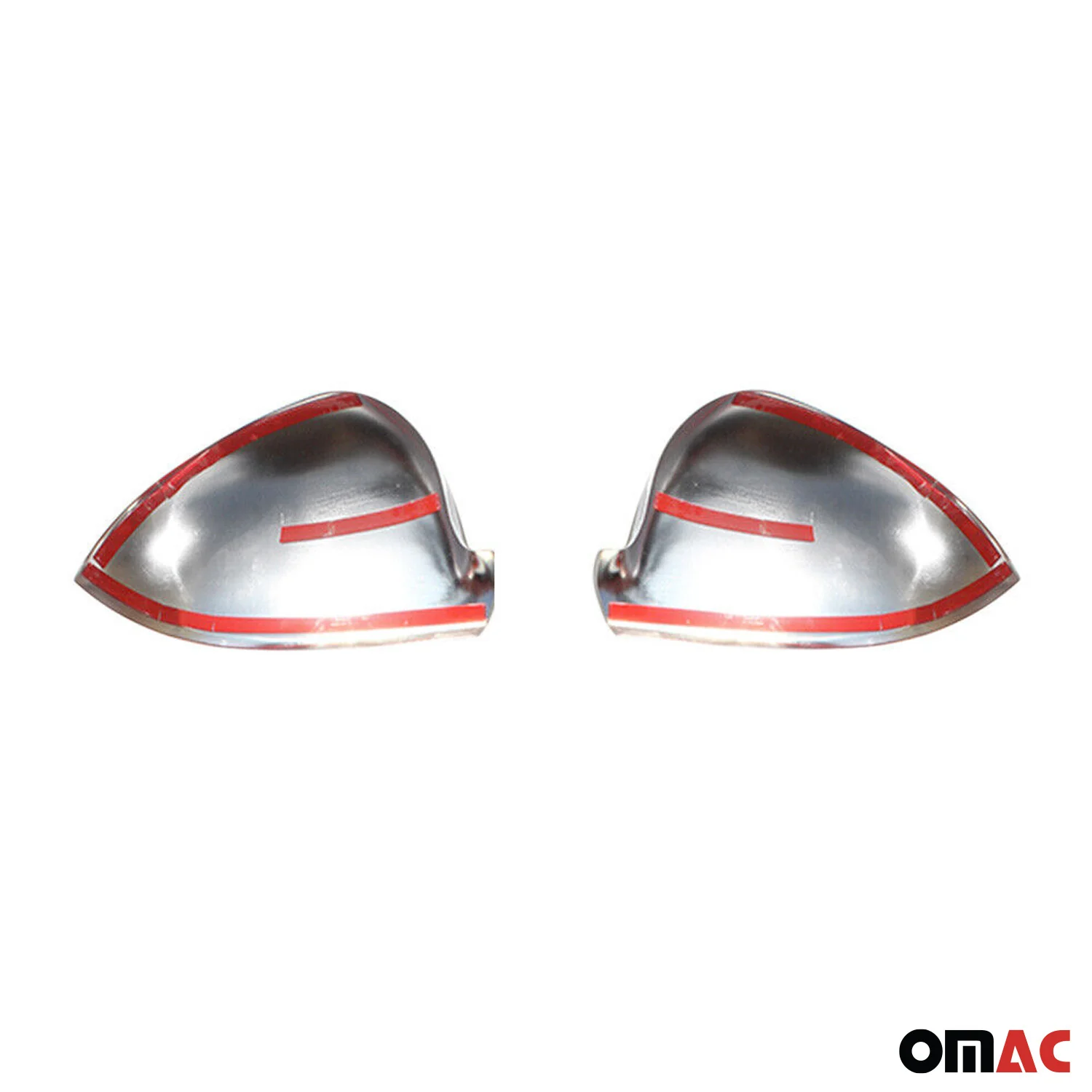 Coques de Rétroviseurs pour VW Golf V 2003-2008 en Acier Inoxy Chromé Argent - Image 5